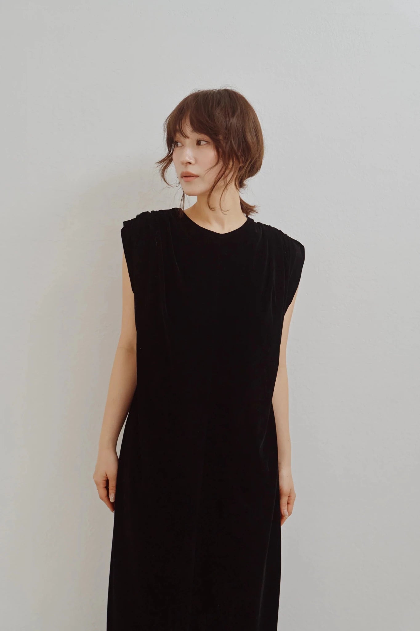 【Hella 2026 FALLWINTER COLLECTION】Flocked Tulle Back Code Dress - Champdelarose