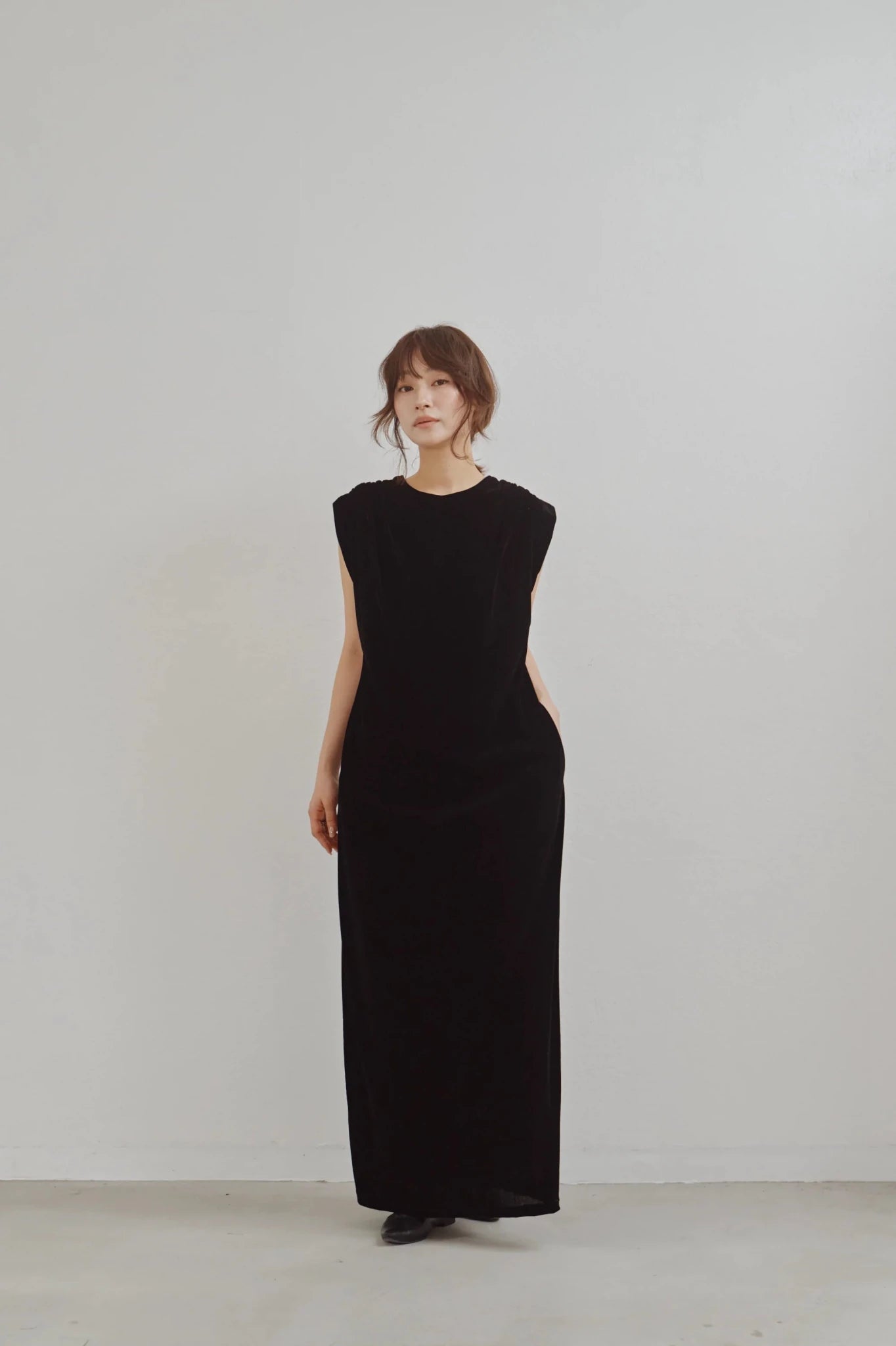 【Hella 2026 FALLWINTER COLLECTION】Flocked Tulle Back Code Dress - Champdelarose