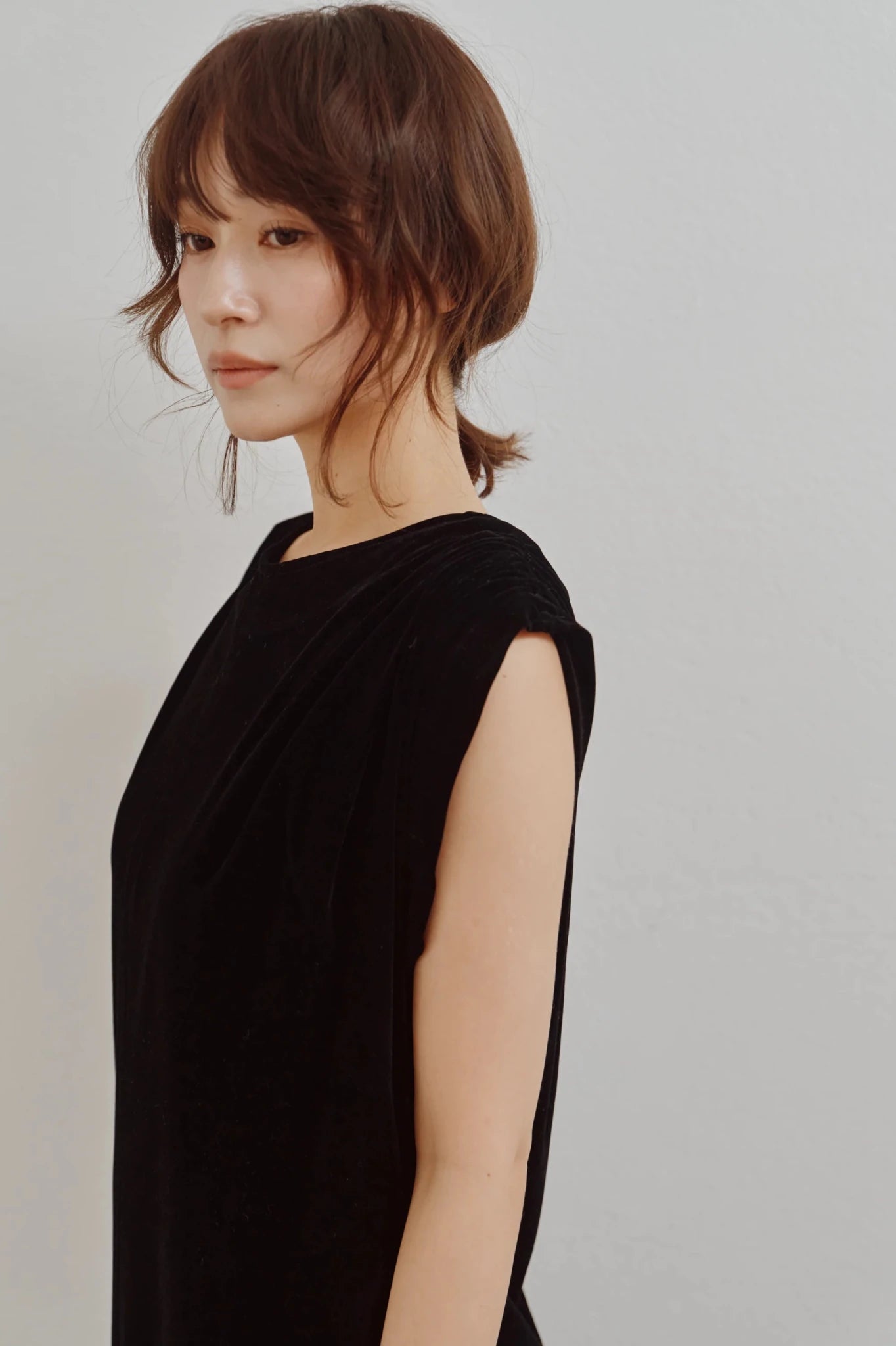 【Hella 2026 FALLWINTER COLLECTION】Flocked Tulle Back Code Dress - Champdelarose