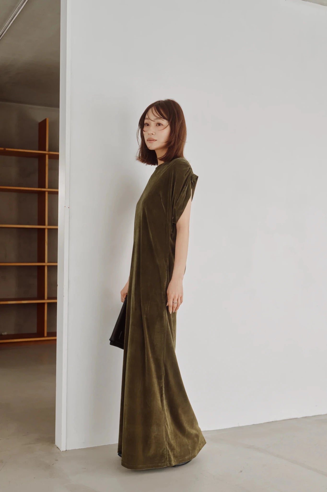 【Hella 2026 FALLWINTER COLLECTION】Flocked Tulle Back Code Dress - Champdelarose