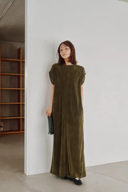 【Hella 2026 FALLWINTER COLLECTION】Flocked Tulle Back Code Dress - Champdelarose