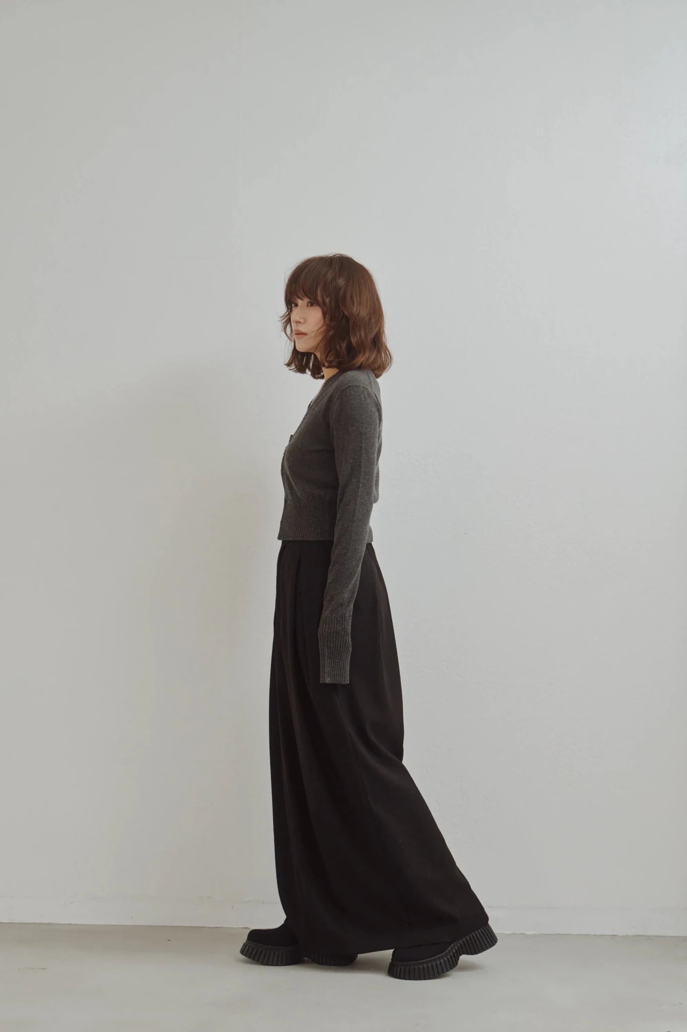 【Hella 2026 FALLWINTER COLLECTION】Herringbone Tweed Skirt - Champdelarose