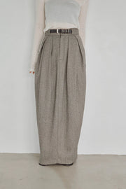 【Hella 2026 FALLWINTER COLLECTION】Herringbone Tweed Skirt - Champdelarose
