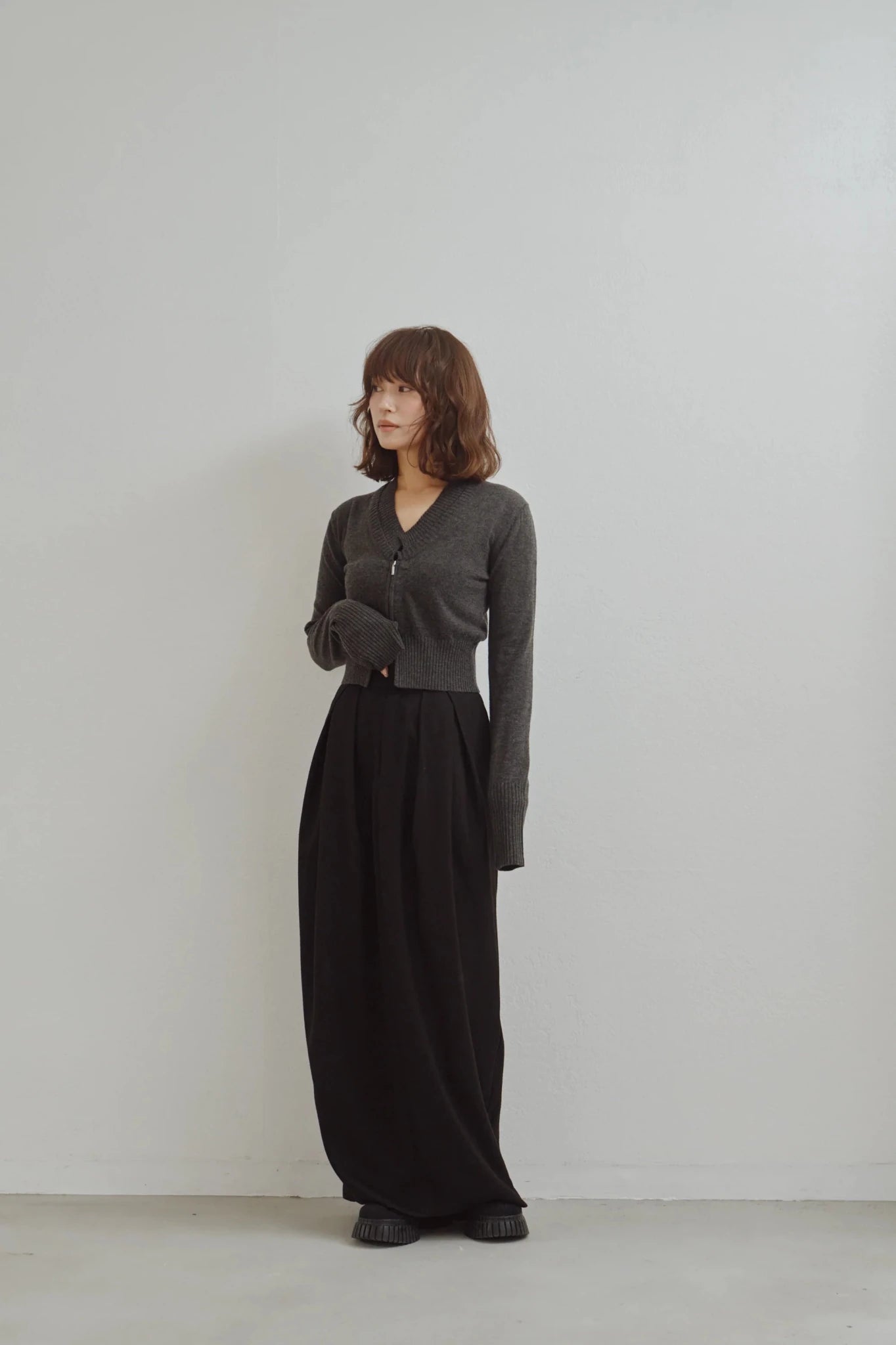 【Hella 2026 FALLWINTER COLLECTION】Herringbone Tweed Skirt - Champdelarose