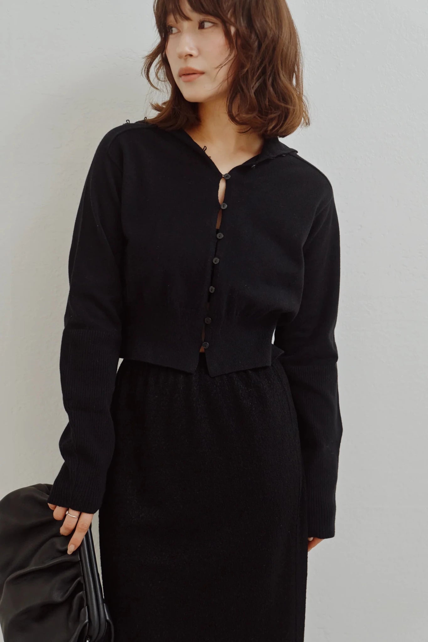 【Hella 2026 FALLWINTER COLLECTION】High Neck Knit Cardigan - Champdelarose