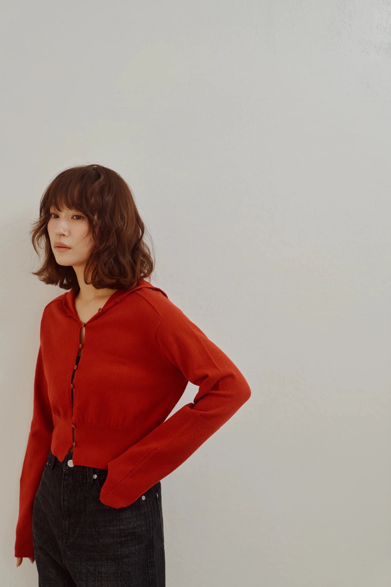 【Hella 2026 FALLWINTER COLLECTION】High Neck Knit Cardigan - Champdelarose