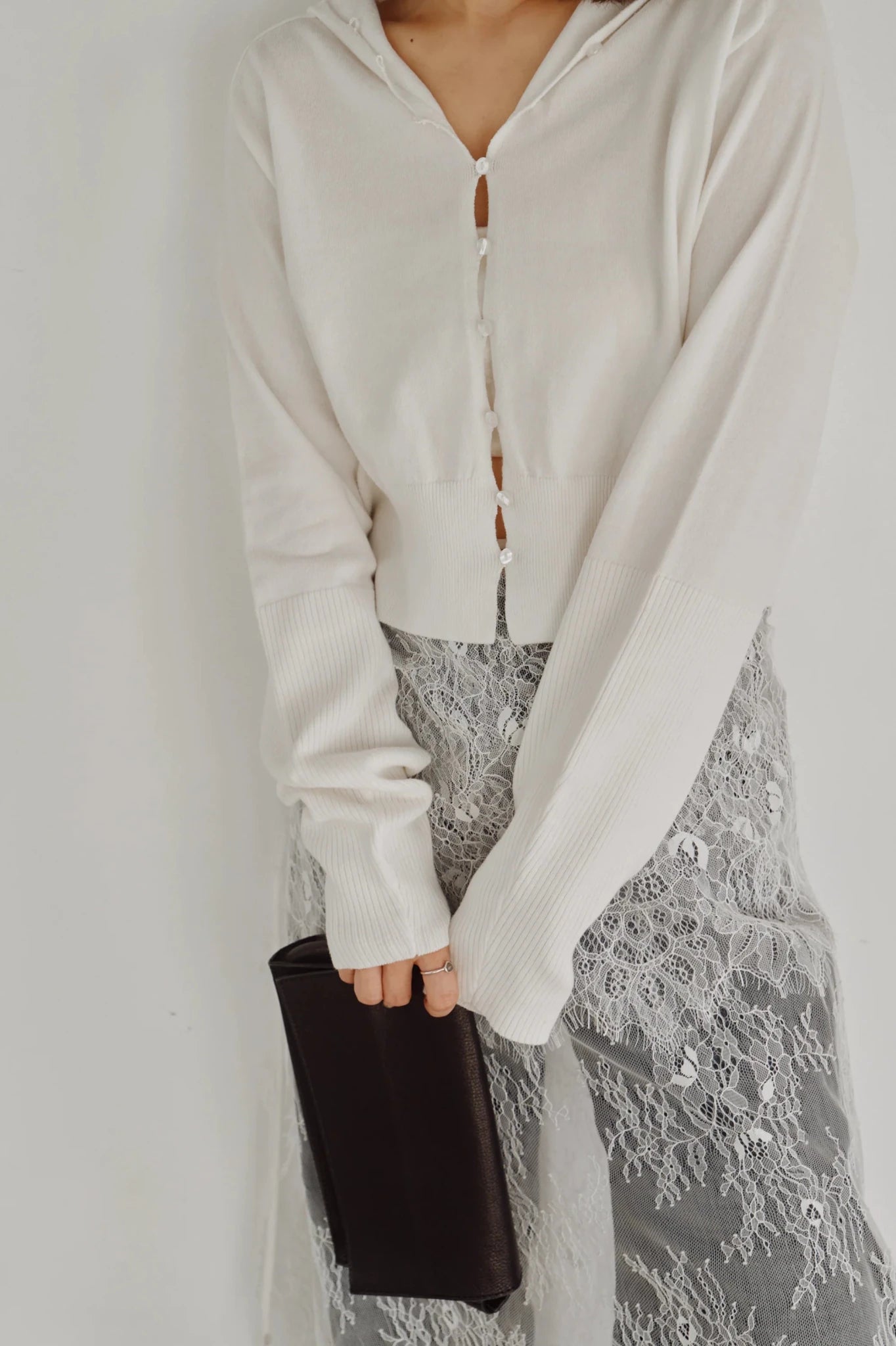 【Hella 2026 FALLWINTER COLLECTION】High Neck Knit Cardigan - Champdelarose