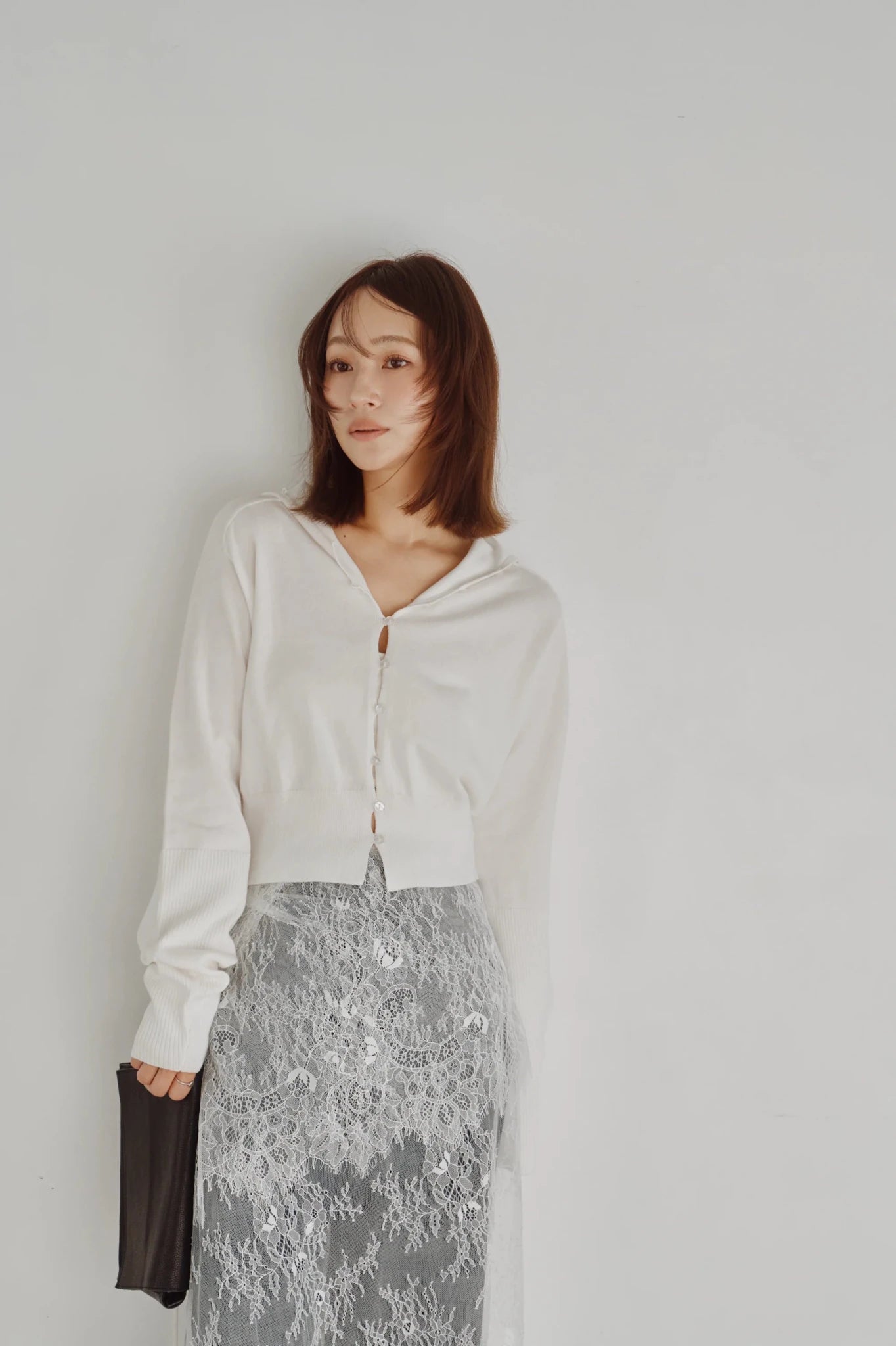 【Hella 2026 FALLWINTER COLLECTION】High Neck Knit Cardigan - Champdelarose