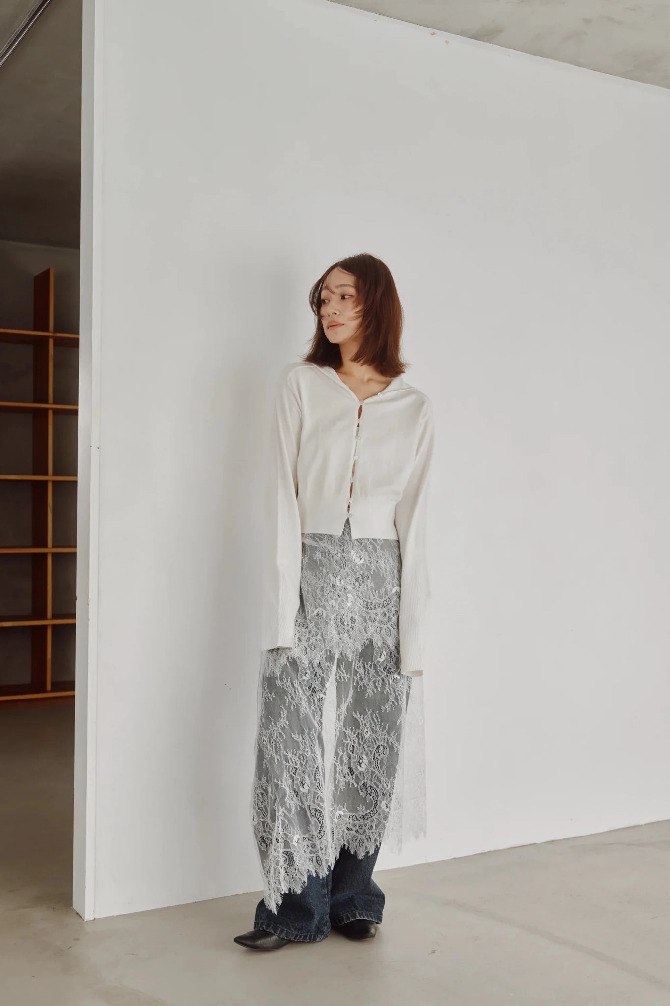 【Hella 2026 FALLWINTER COLLECTION】High Neck Knit Cardigan - Champdelarose