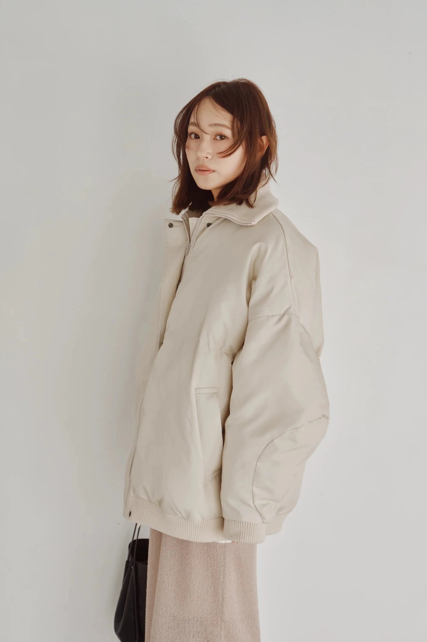 【Hella 2026 FALLWINTER COLLECTION】High Neck Padded Coat - Champdelarose