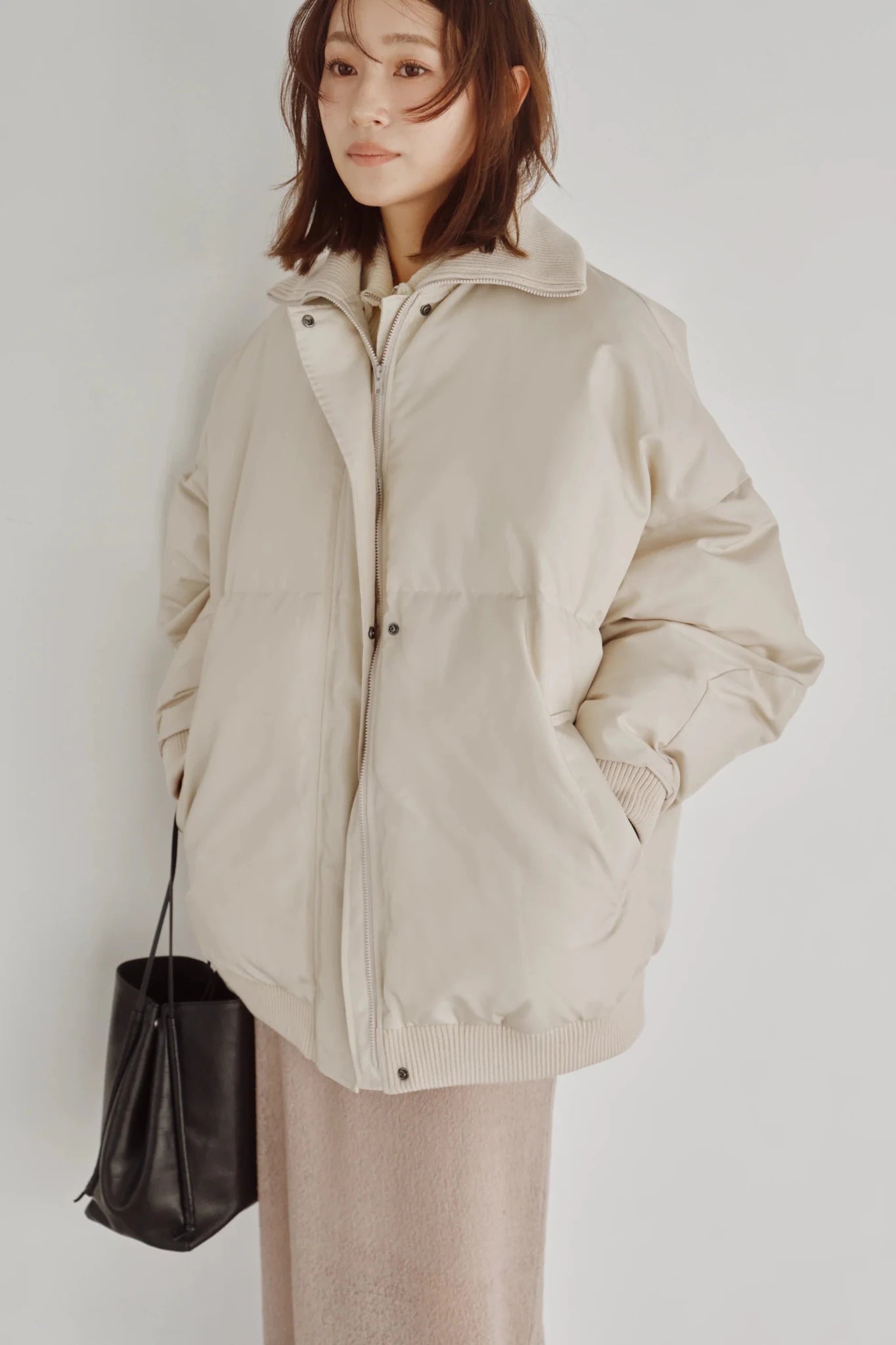 【Hella 2026 FALLWINTER COLLECTION】High Neck Padded Coat - Champdelarose