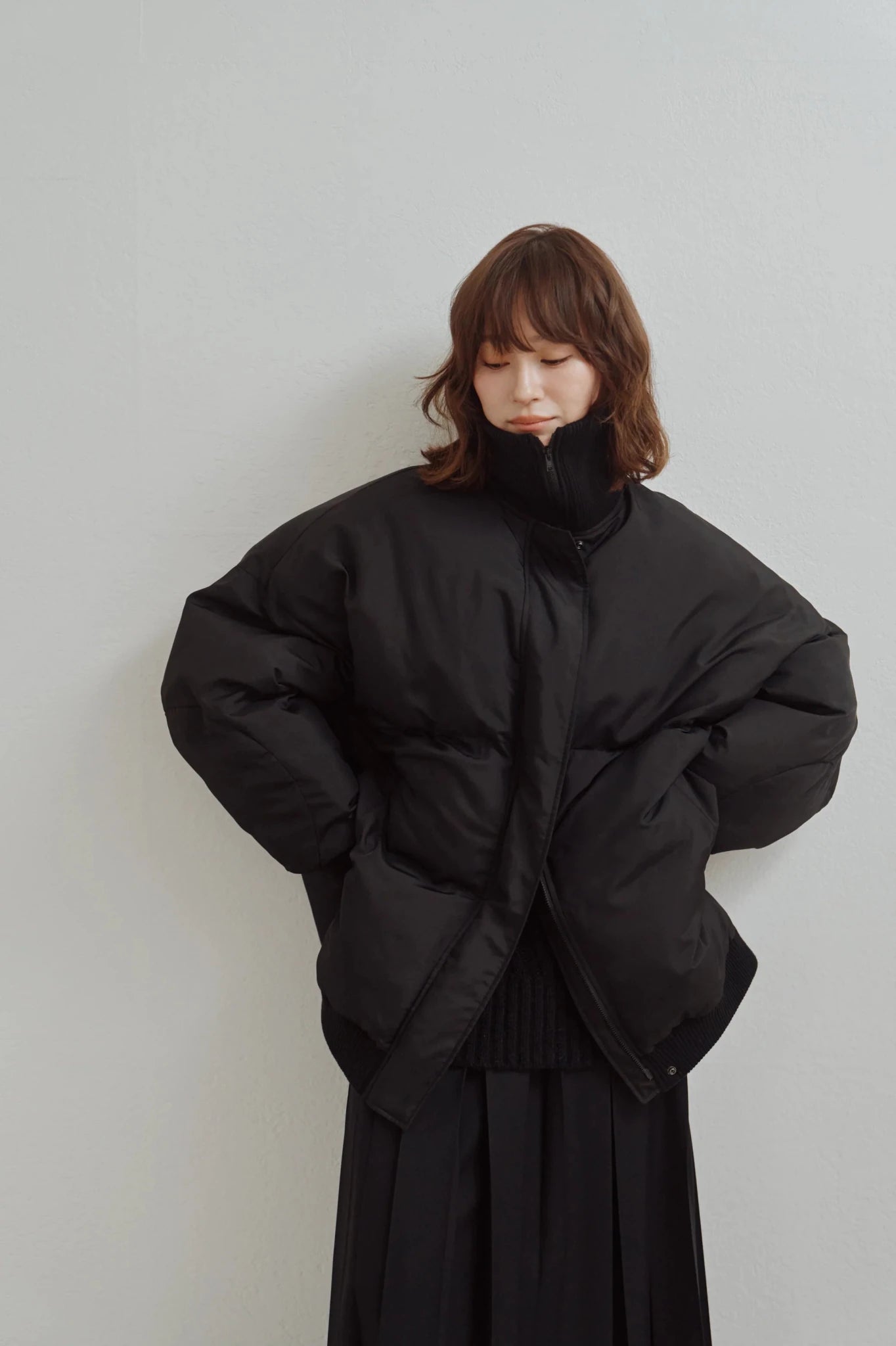 【Hella 2026 FALLWINTER COLLECTION】High Neck Padded Coat - Champdelarose