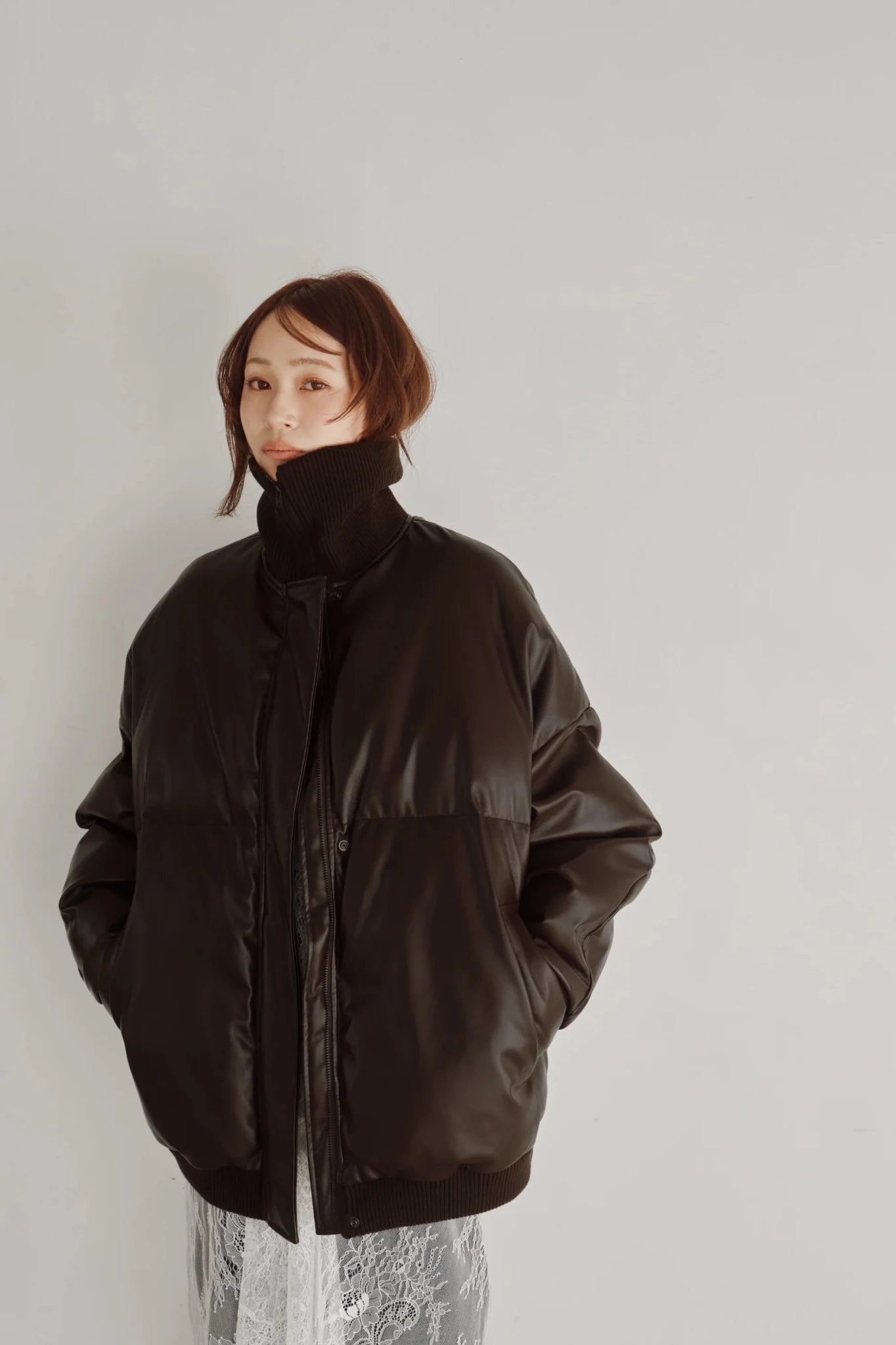 【Hella 2026 FALLWINTER COLLECTION】High Neck Padded Coat - Champdelarose