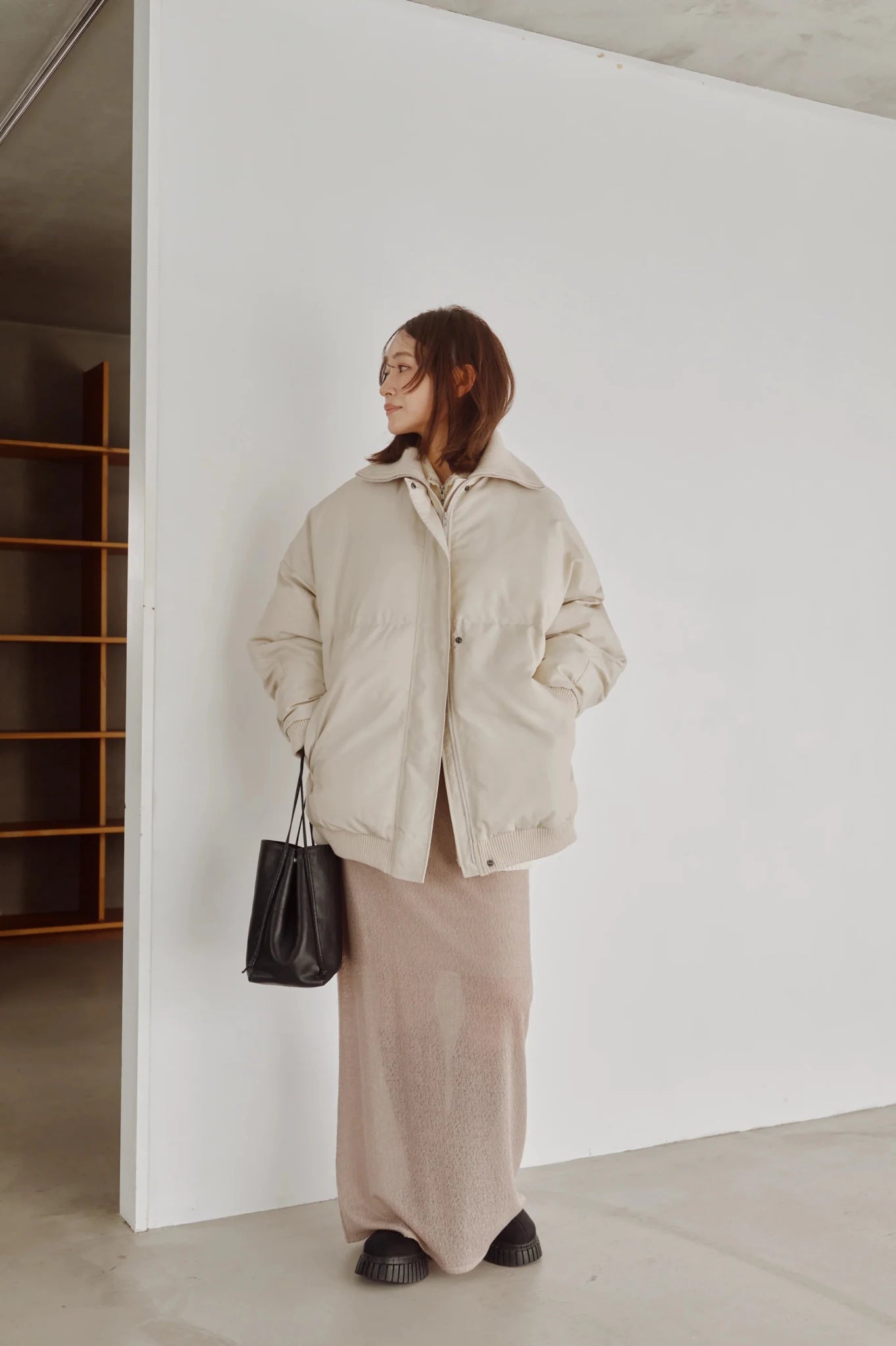 【Hella 2026 FALLWINTER COLLECTION】High Neck Padded Coat - Champdelarose