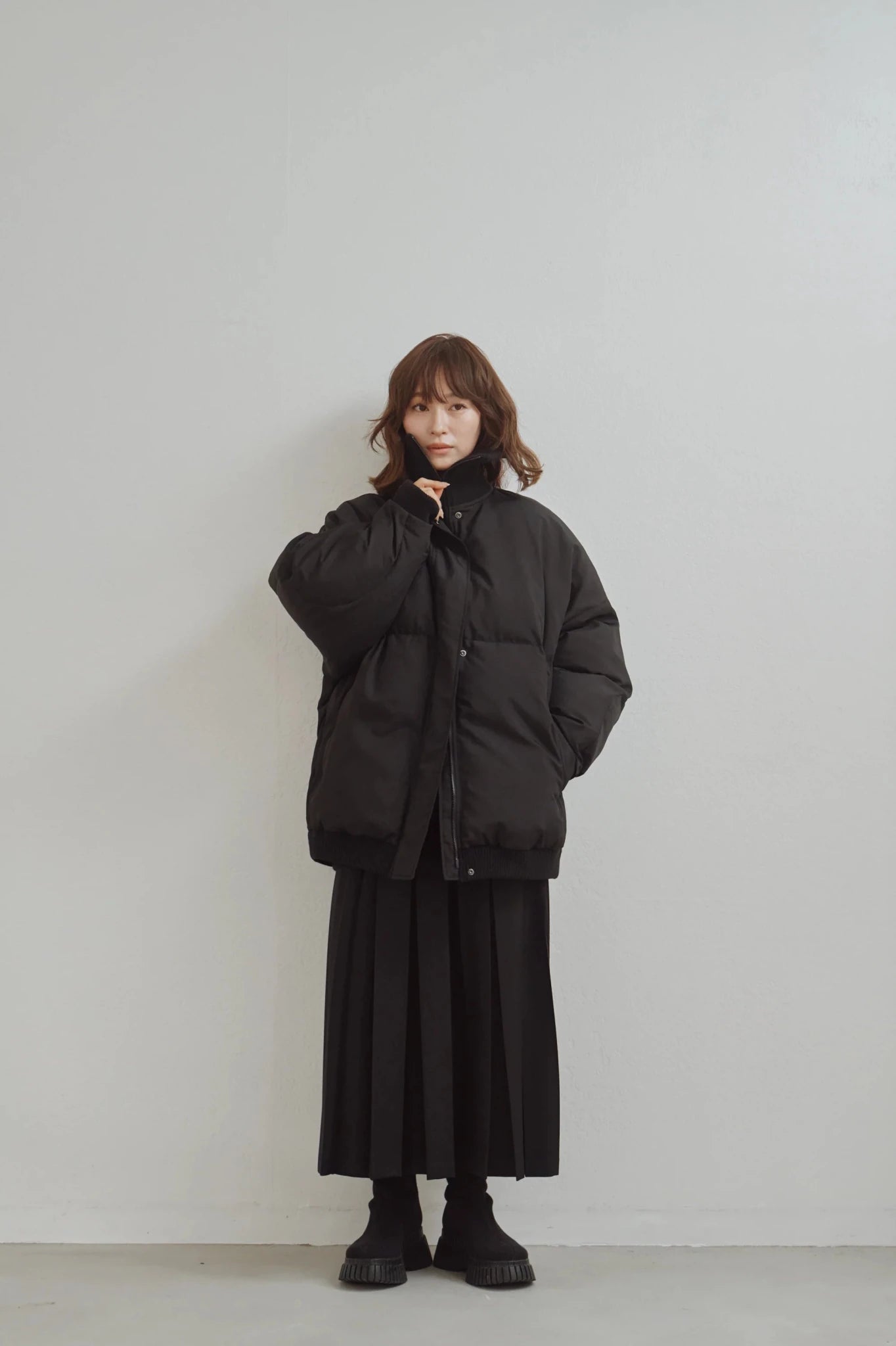【Hella 2026 FALLWINTER COLLECTION】High Neck Padded Coat - Champdelarose