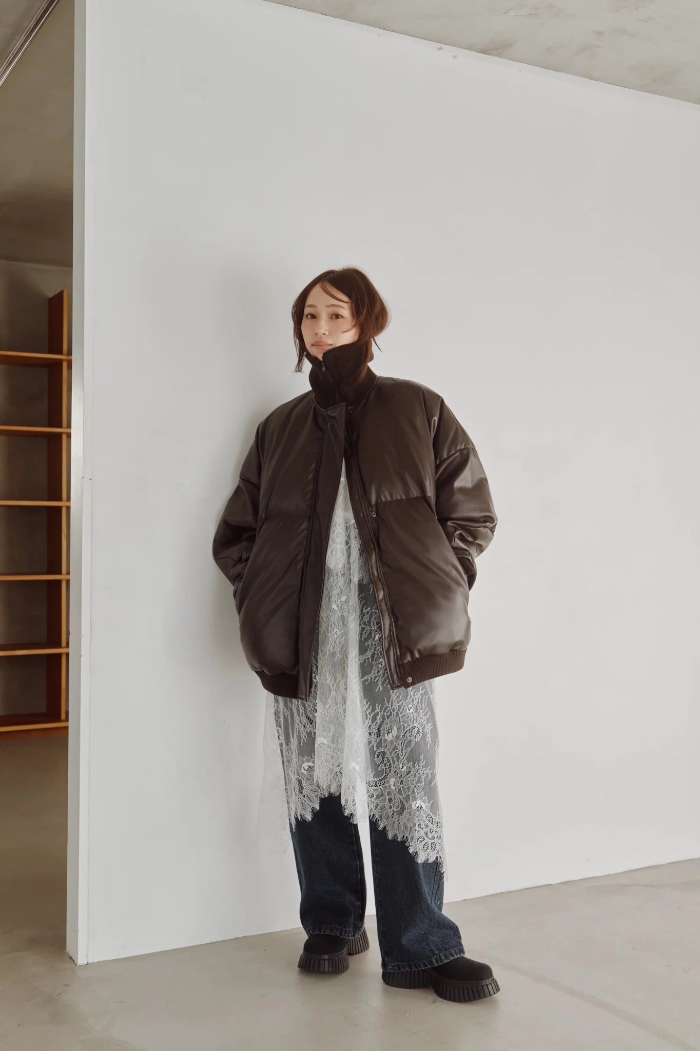 【Hella 2026 FALLWINTER COLLECTION】High Neck Padded Coat - Champdelarose