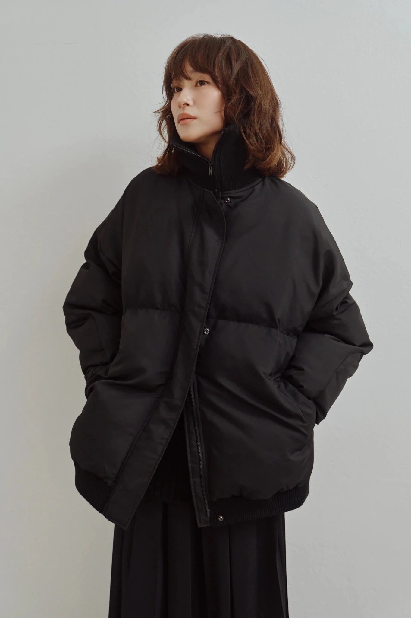 【Hella 2026 FALLWINTER COLLECTION】High Neck Padded Coat - Champdelarose