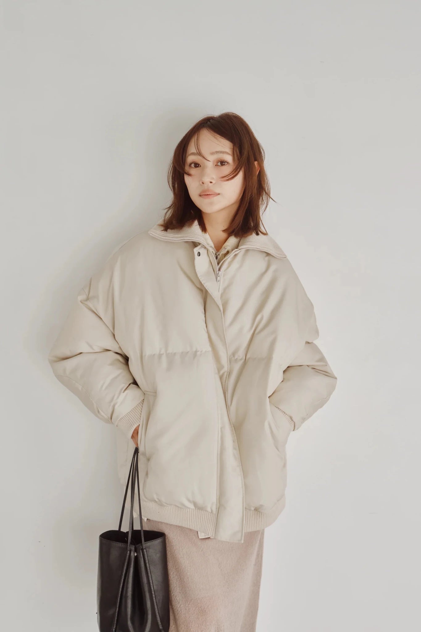 【Hella 2026 FALLWINTER COLLECTION】High Neck Padded Coat - Champdelarose