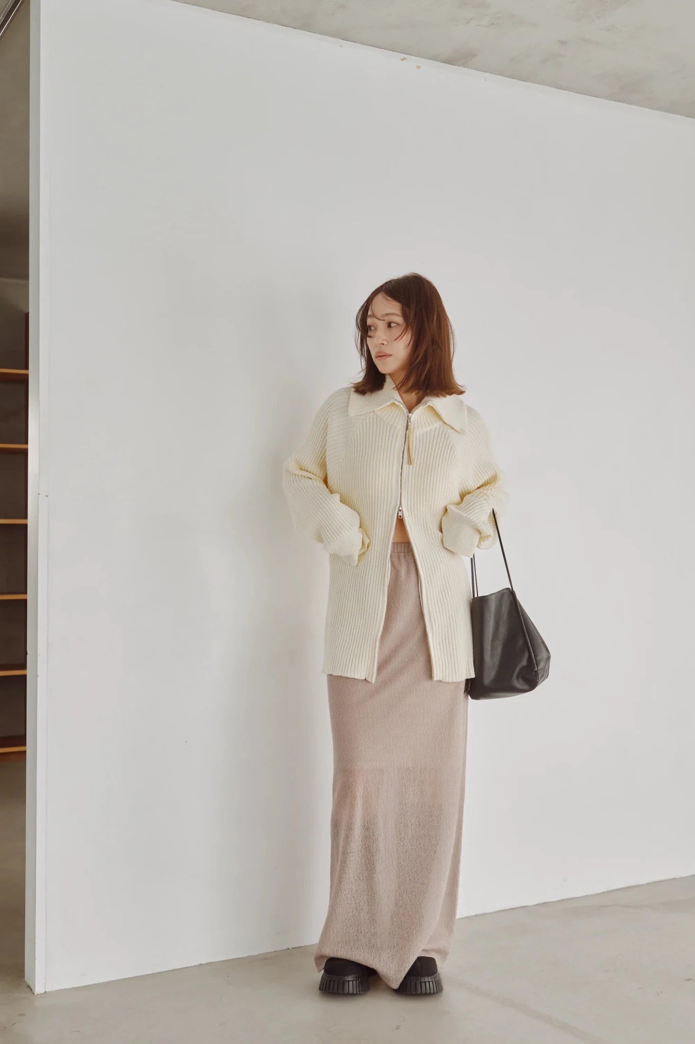 【Hella 2026 FALLWINTER COLLECTION】Lace Jacquard Long Skirt - Champdelarose