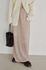 【Hella 2026 FALLWINTER COLLECTION】Lace Jacquard Long Skirt - Champdelarose