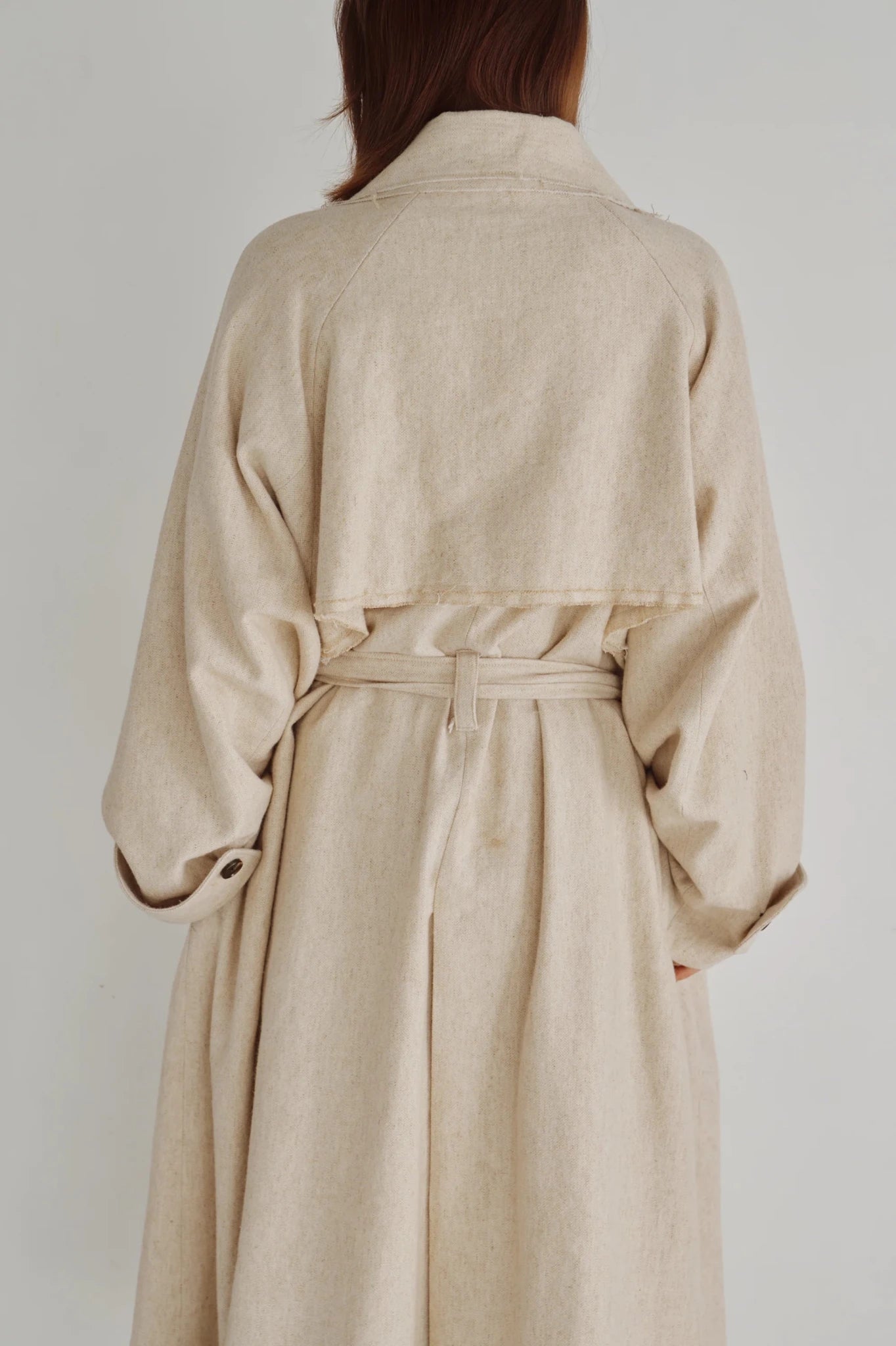 【Hella 2026 FALLWINTER COLLECTION】Linen Wool Trench Coat - Champdelarose