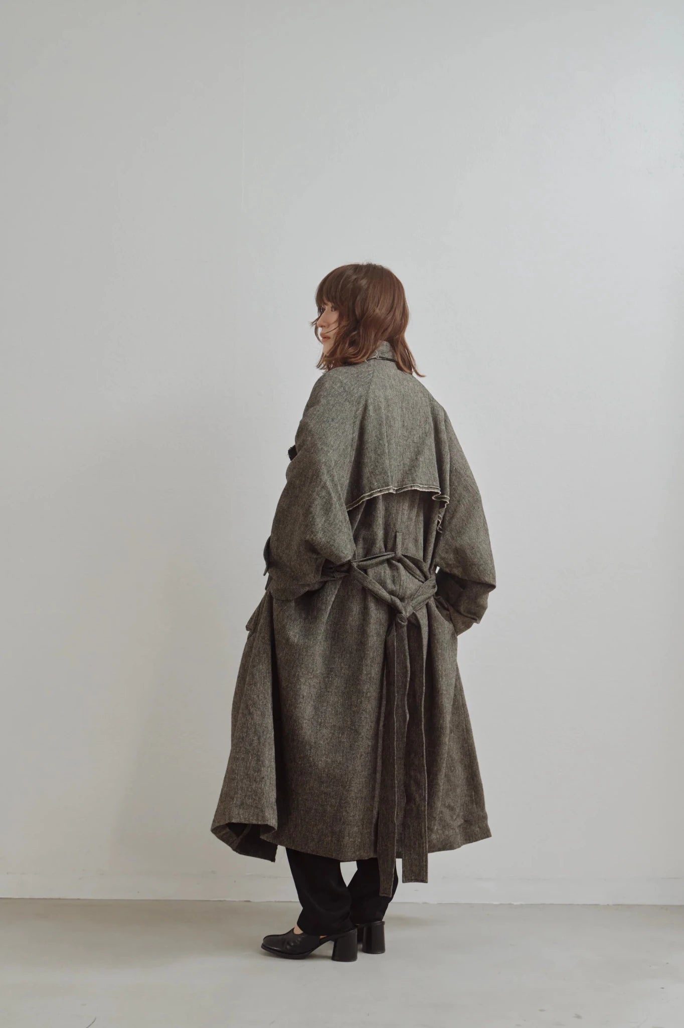 【Hella 2026 FALLWINTER COLLECTION】Linen Wool Trench Coat - Champdelarose