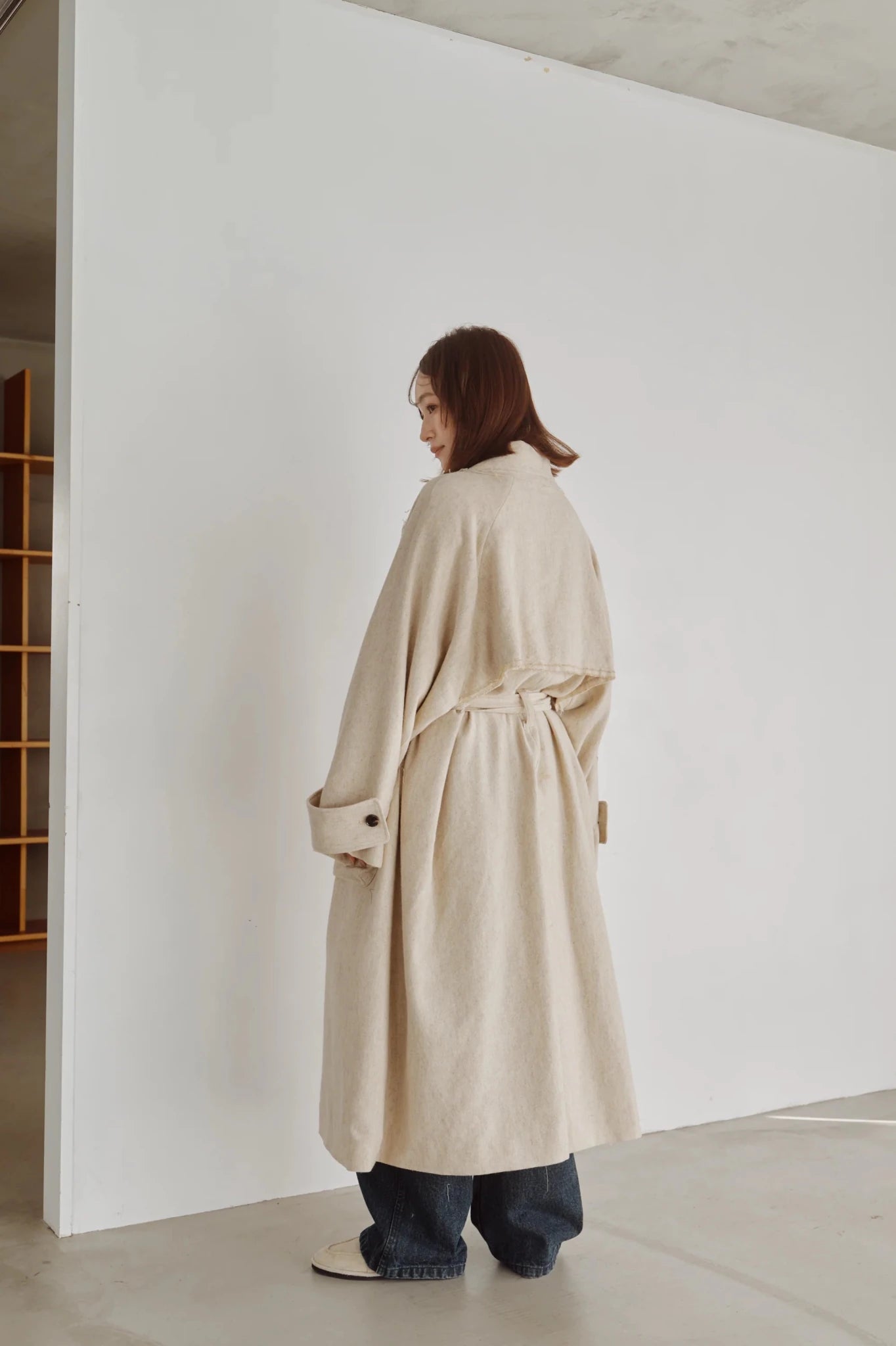 【Hella 2026 FALLWINTER COLLECTION】Linen Wool Trench Coat - Champdelarose