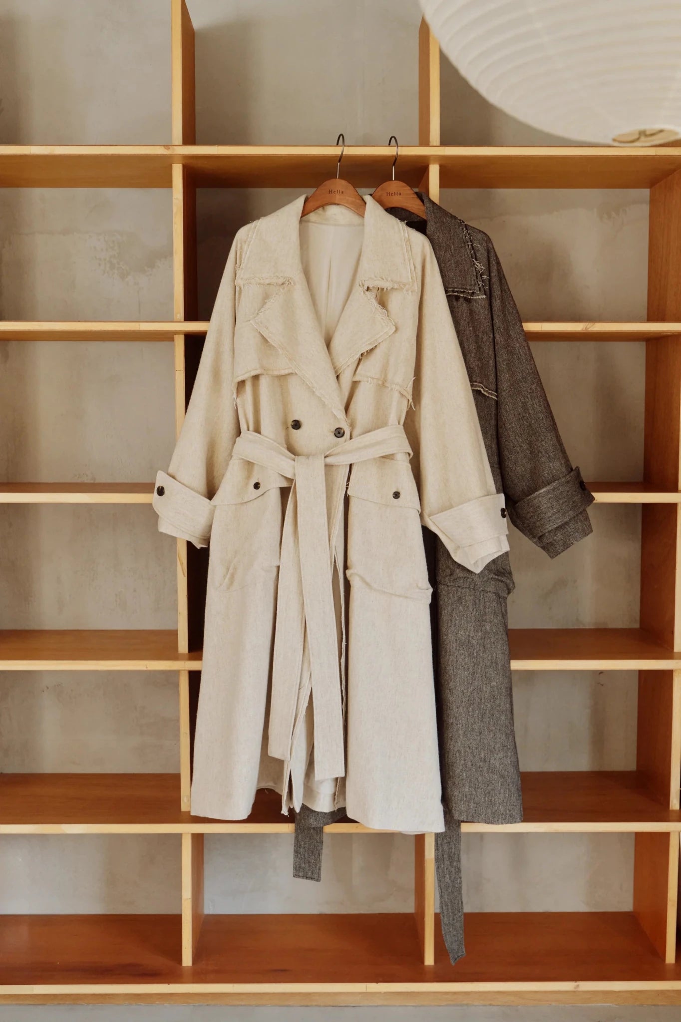 【Hella 2026 FALLWINTER COLLECTION】Linen Wool Trench Coat - Champdelarose