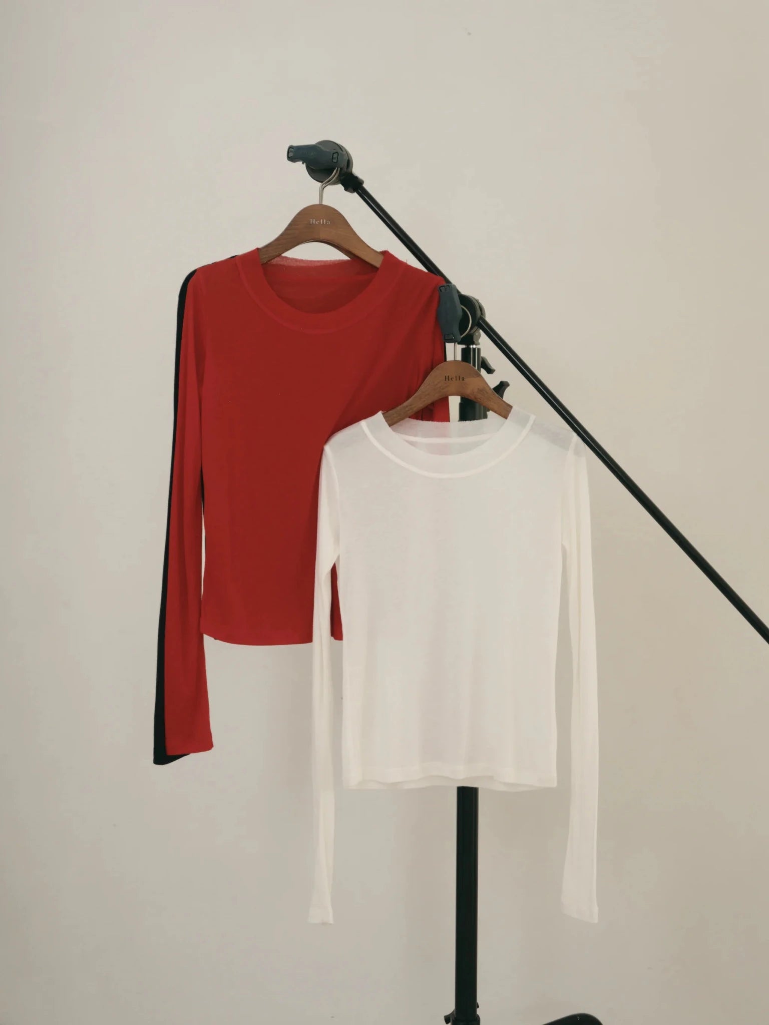 【Hella 2026 FALLWINTER COLLECTION】Modal Wool Sheer Top - Champdelarose
