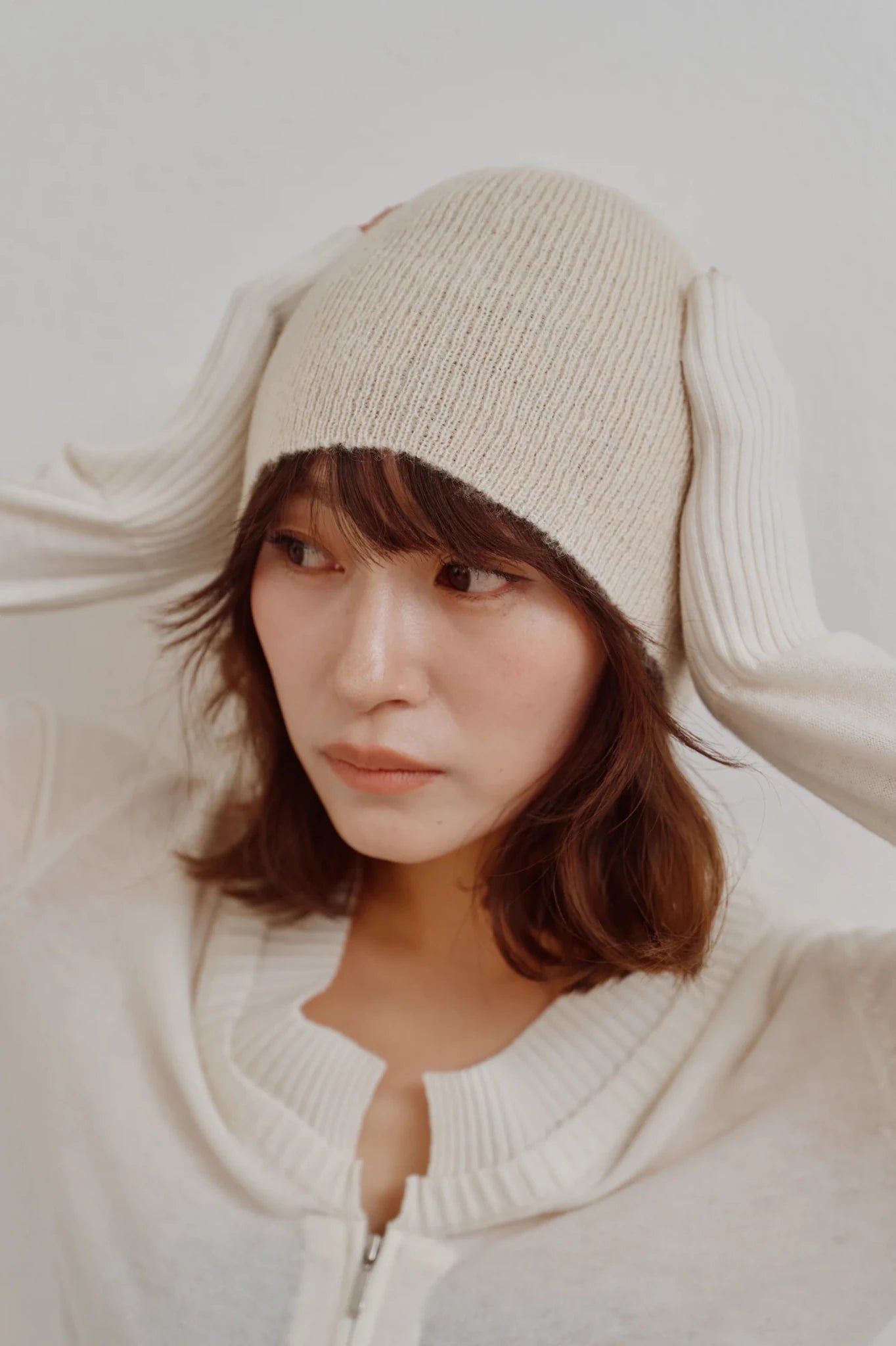【Hella 2026 FALLWINTER COLLECTION】Rib Knit Beanie - Champdelarose