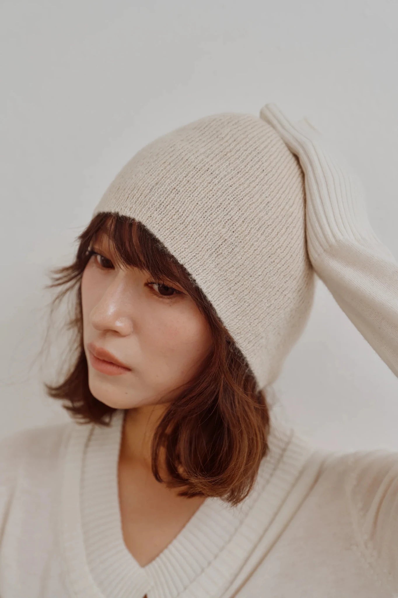 【Hella 2026 FALLWINTER COLLECTION】Rib Knit Beanie - Champdelarose