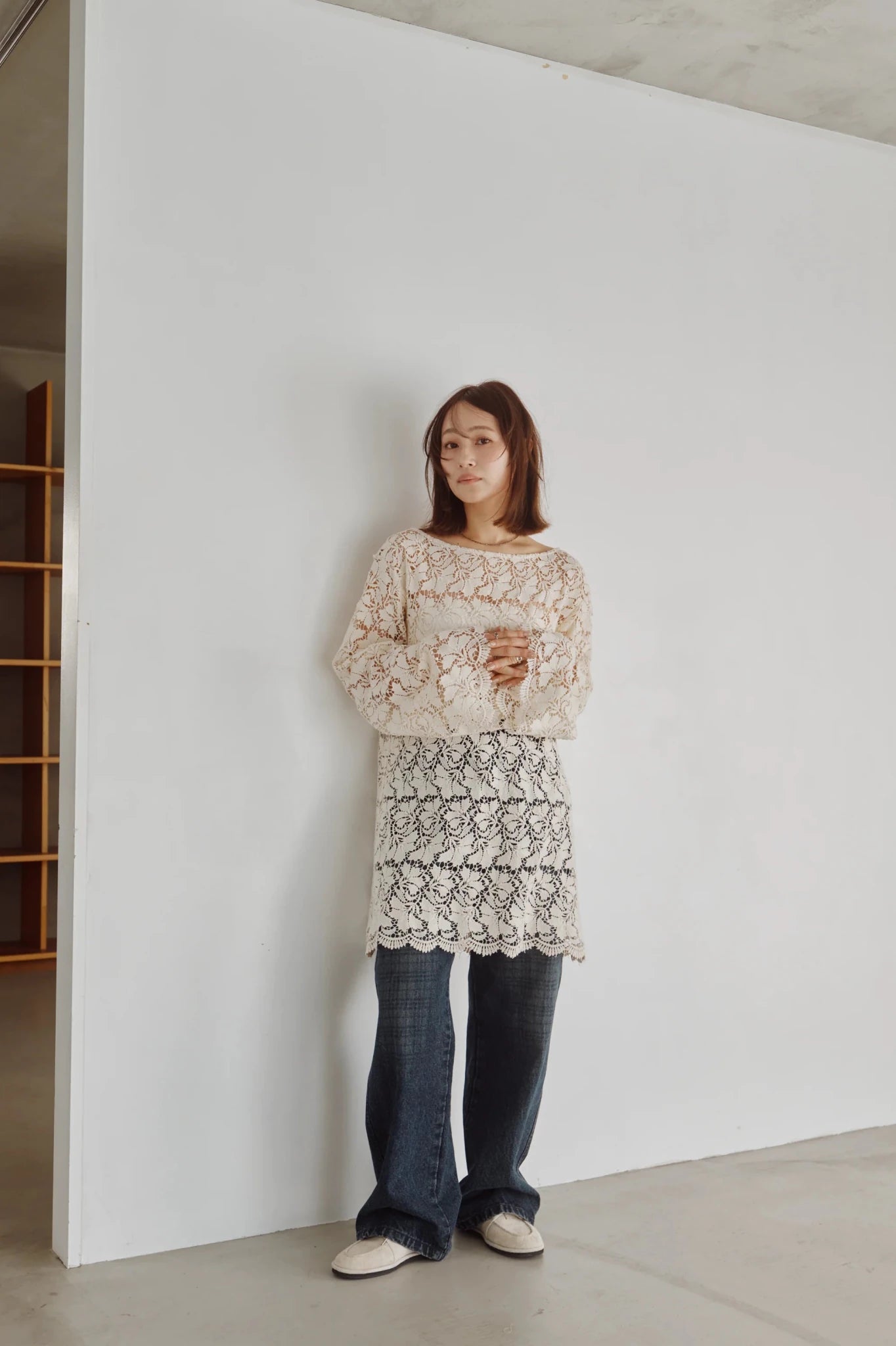 【Hella 2026 FALLWINTER COLLECTION】Scalloped Lace Top - Champdelarose