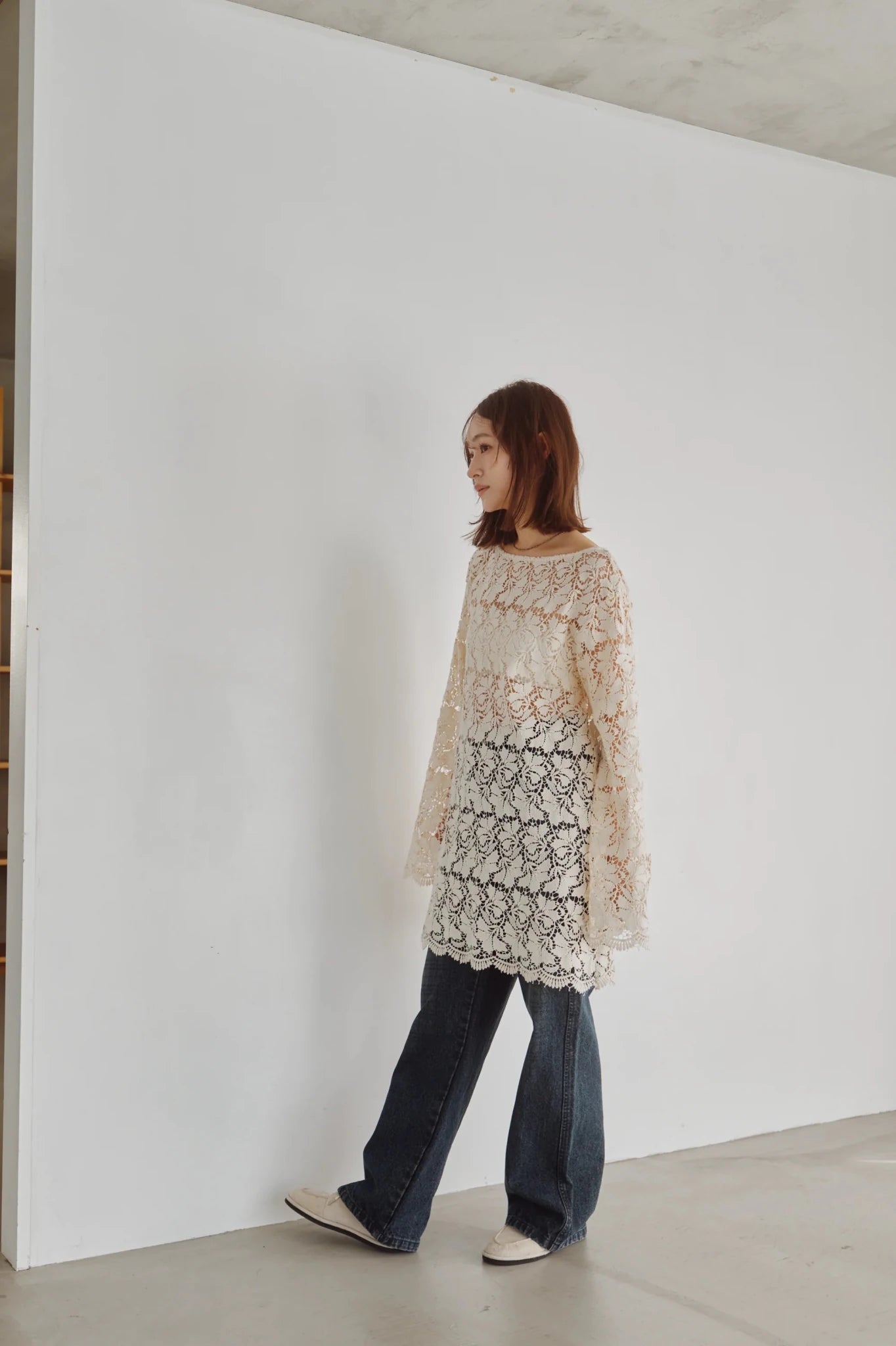 【Hella 2026 FALLWINTER COLLECTION】Scalloped Lace Top - Champdelarose