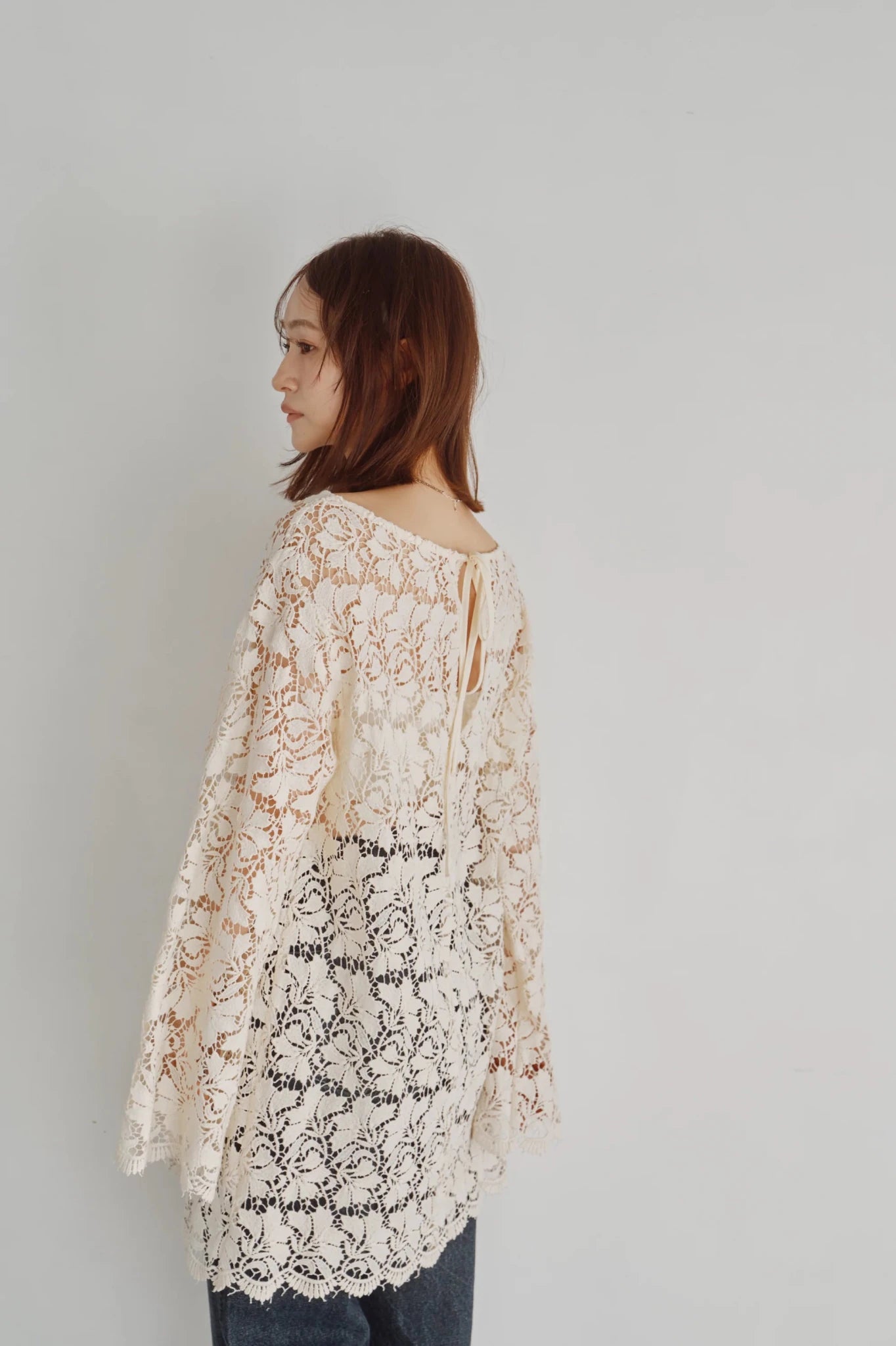【Hella 2026 FALLWINTER COLLECTION】Scalloped Lace Top - Champdelarose