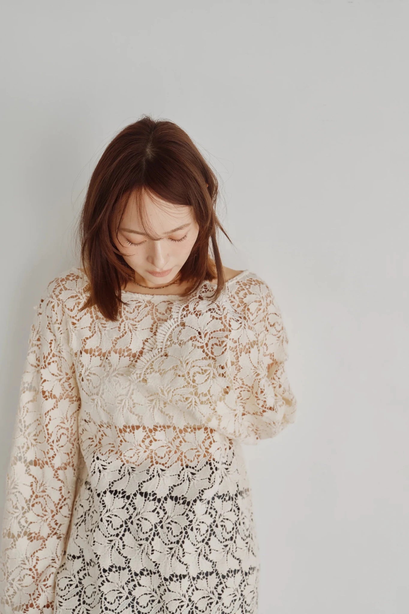 【Hella 2026 FALLWINTER COLLECTION】Scalloped Lace Top - Champdelarose