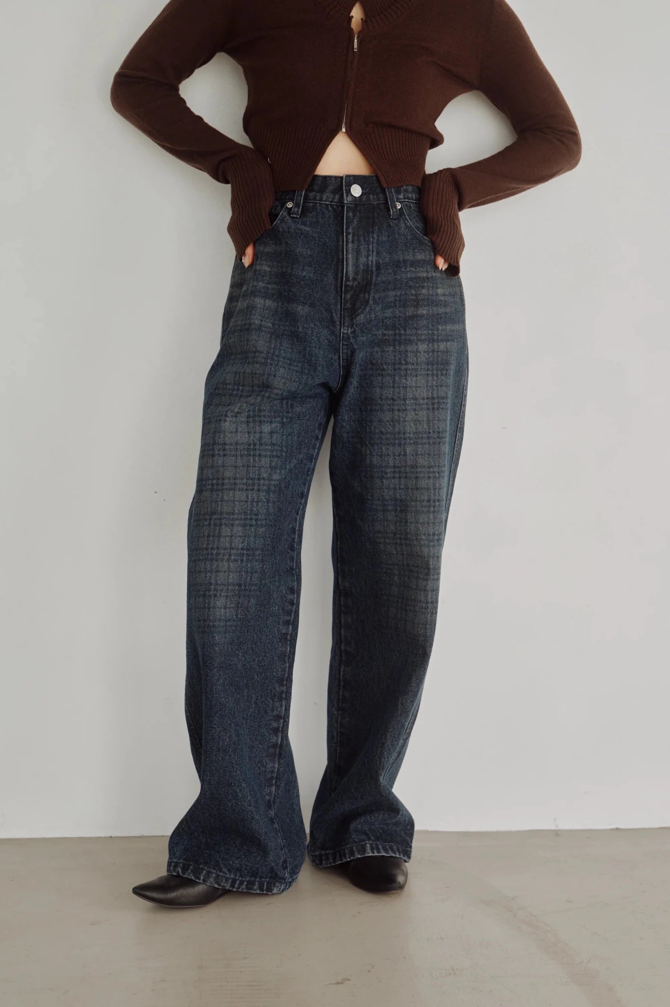 【Hella 2026 FALLWINTER COLLECTION】Shadow Check Denim - Champdelarose