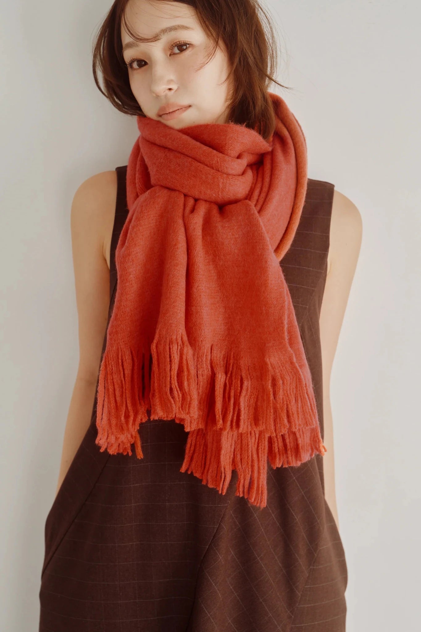 【Hella 2026 FALLWINTER COLLECTION】Shaggy Stole - Champdelarose