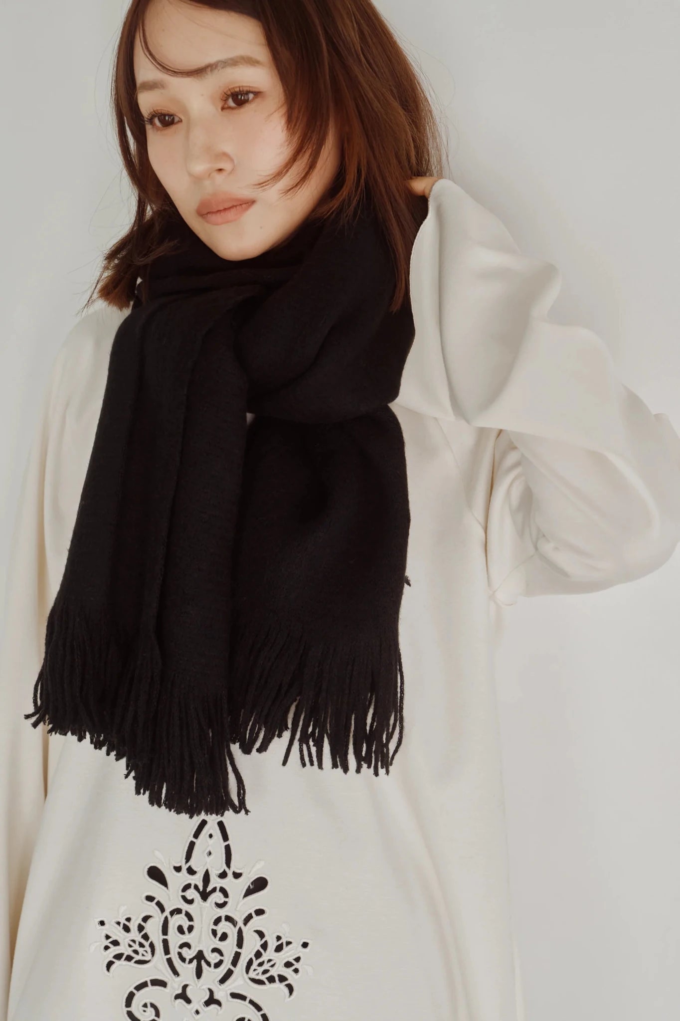 【Hella 2026 FALLWINTER COLLECTION】Shaggy Stole - Champdelarose