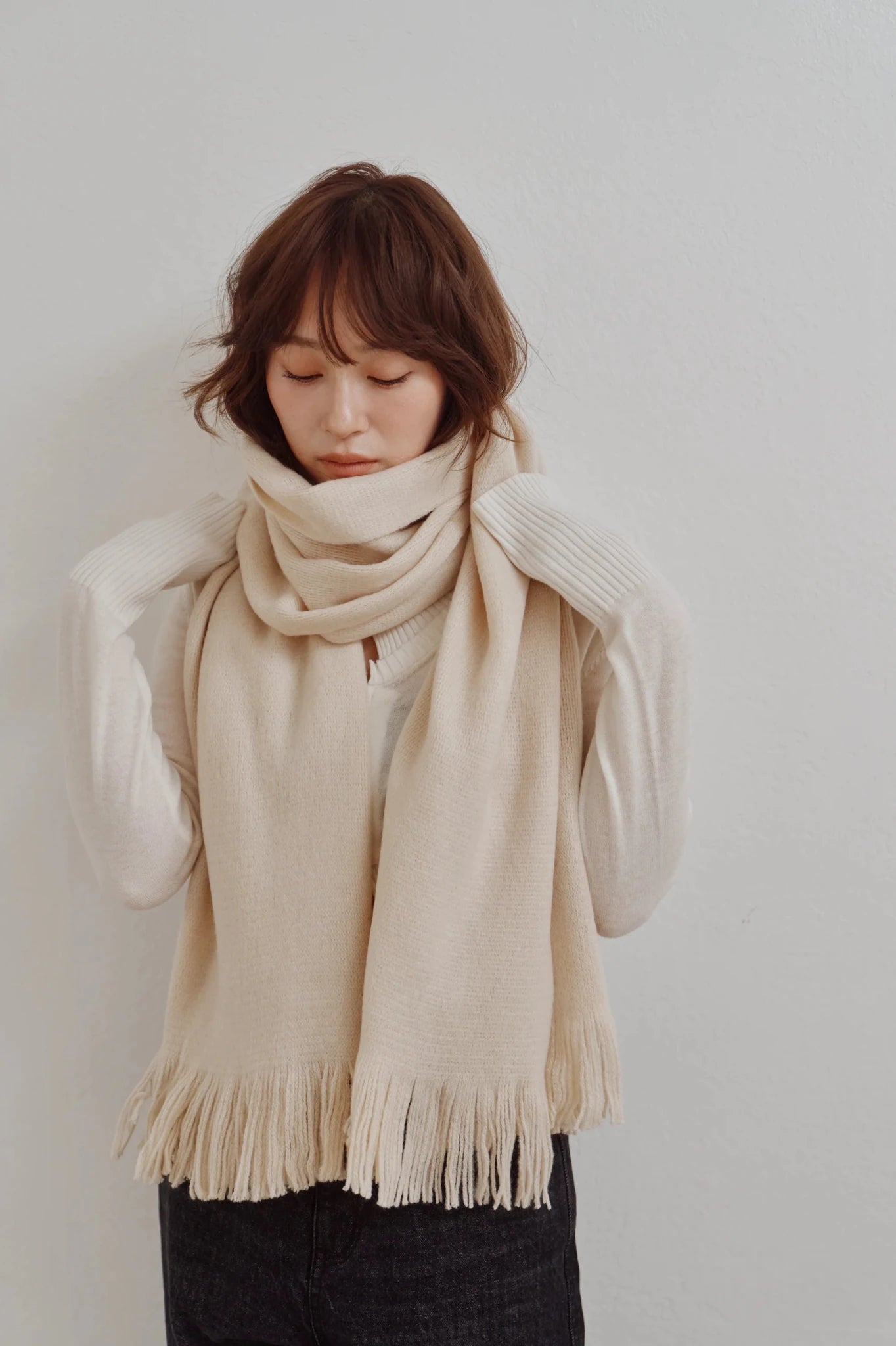【Hella 2026 FALLWINTER COLLECTION】Shaggy Stole - Champdelarose