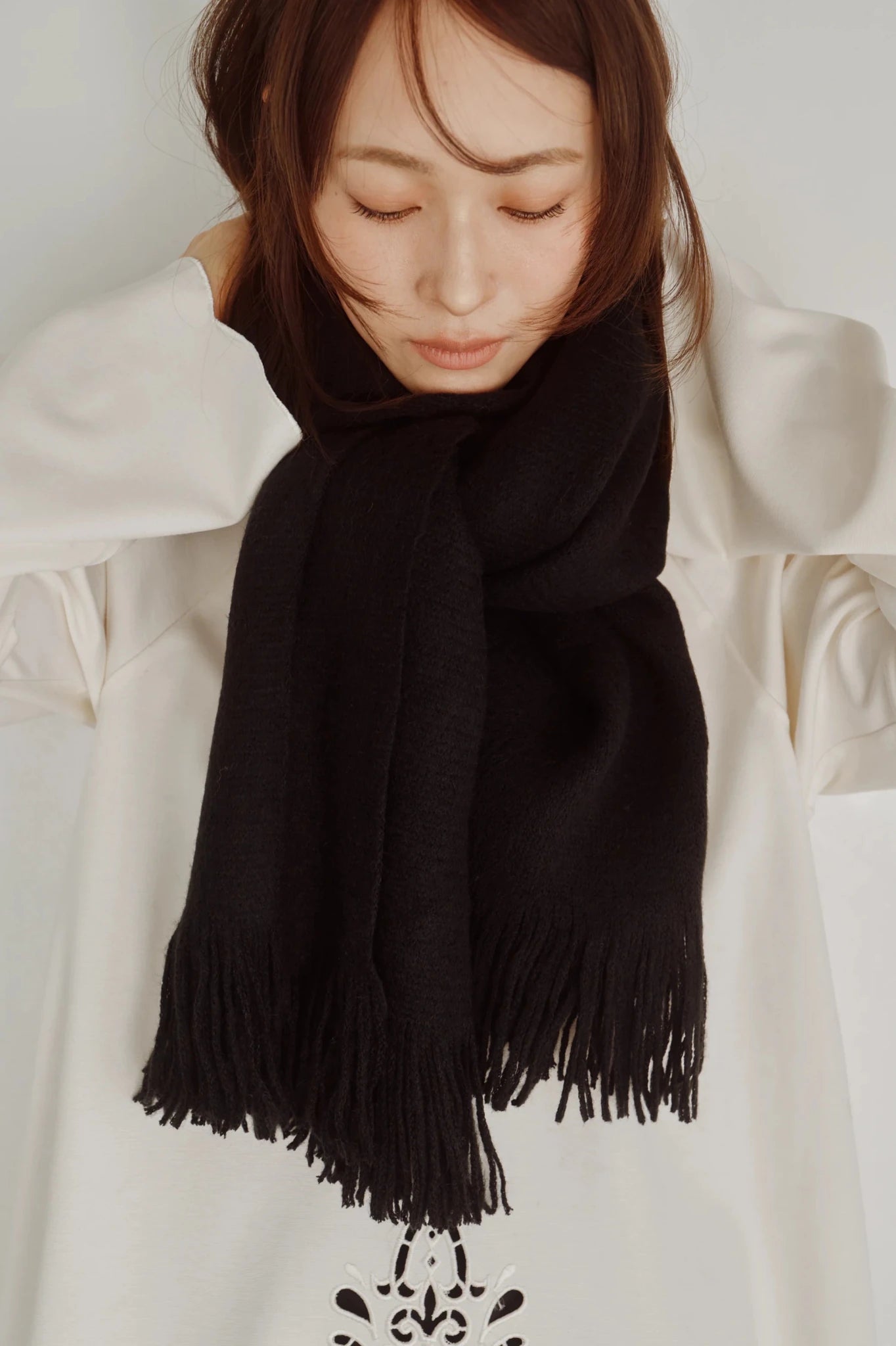 【Hella 2026 FALLWINTER COLLECTION】Shaggy Stole - Champdelarose