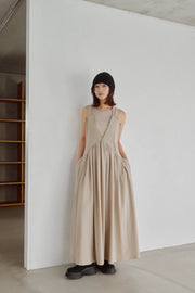 【Hella 2026 FALLWINTER COLLECTION】Tulle Insert V Dress - Champdelarose