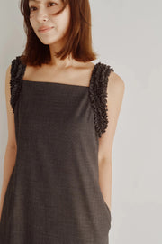 【Hella 2026 FALLWINTER COLLECTION】Tweed Frill Column Dress - Champdelarose