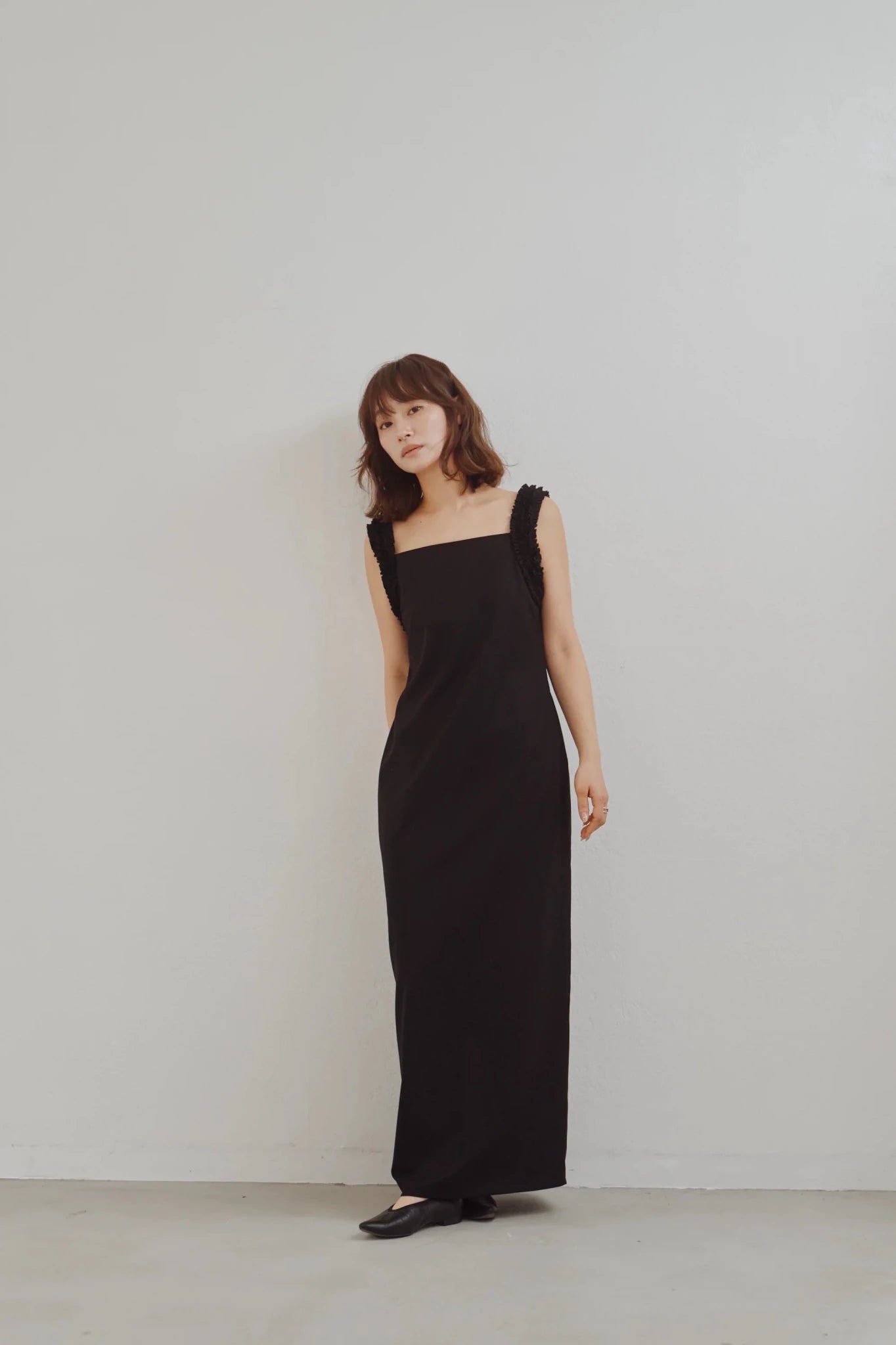 【Hella 2026 FALLWINTER COLLECTION】Tweed Frill Column Dress - Champdelarose