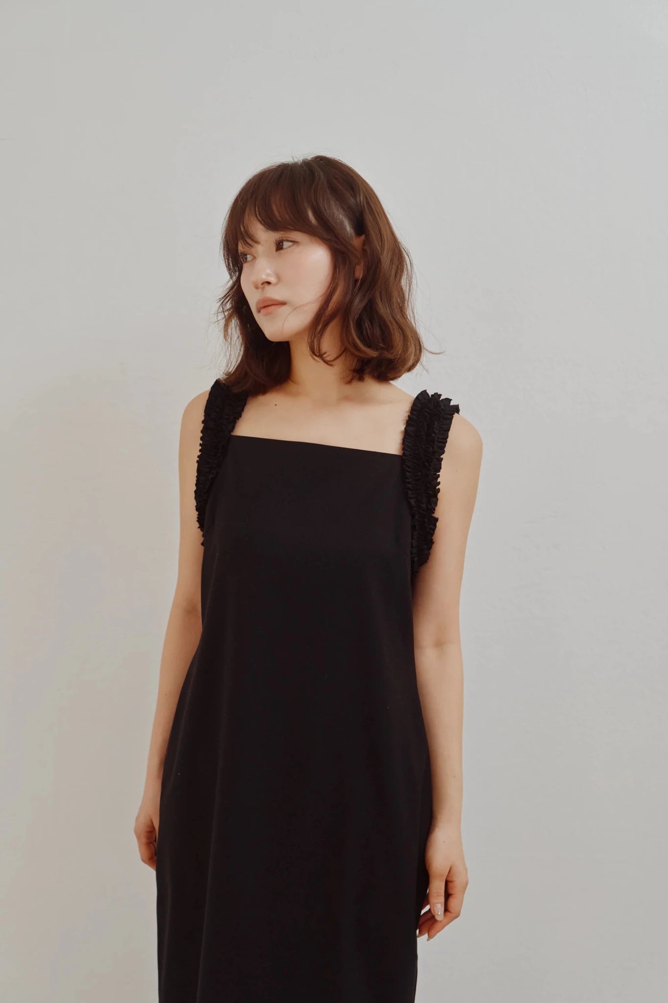 【Hella 2026 FALLWINTER COLLECTION】Tweed Frill Column Dress - Champdelarose