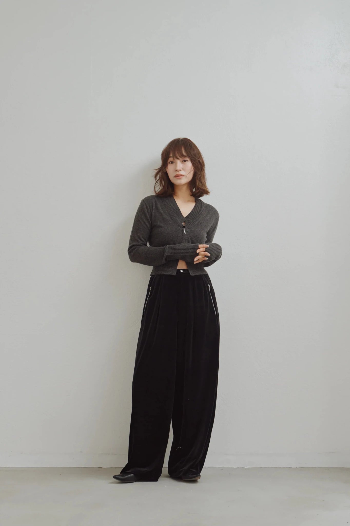 【Hella 2026 FALLWINTER COLLECTION】Velour Cocoon Pants - Champdelarose