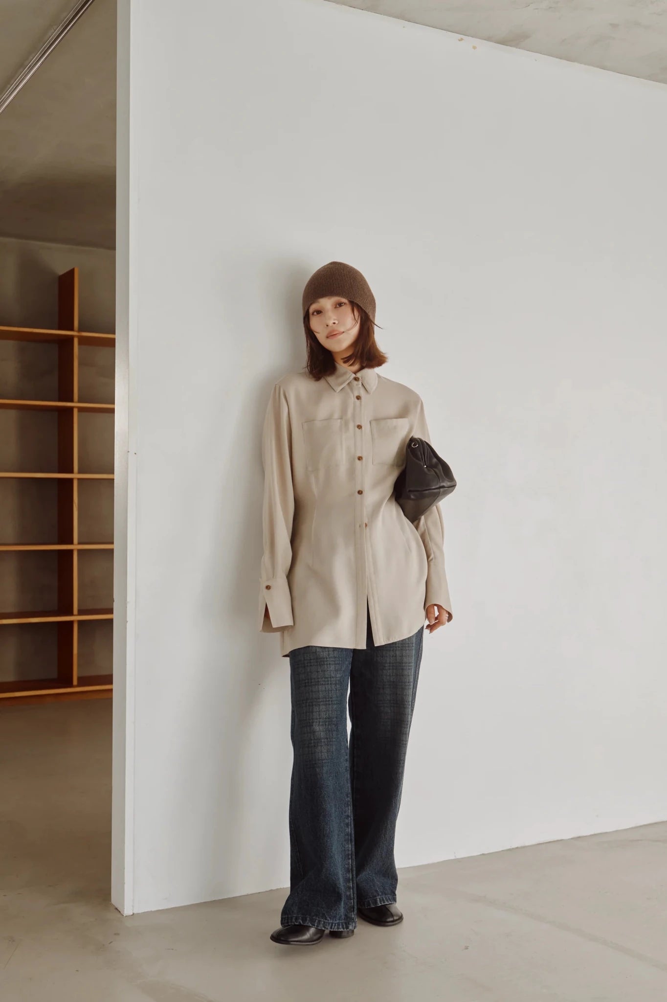 【Hella 2026 FALLWINTER COLLECTION】Viyella Waist Shape Shirt - Champdelarose