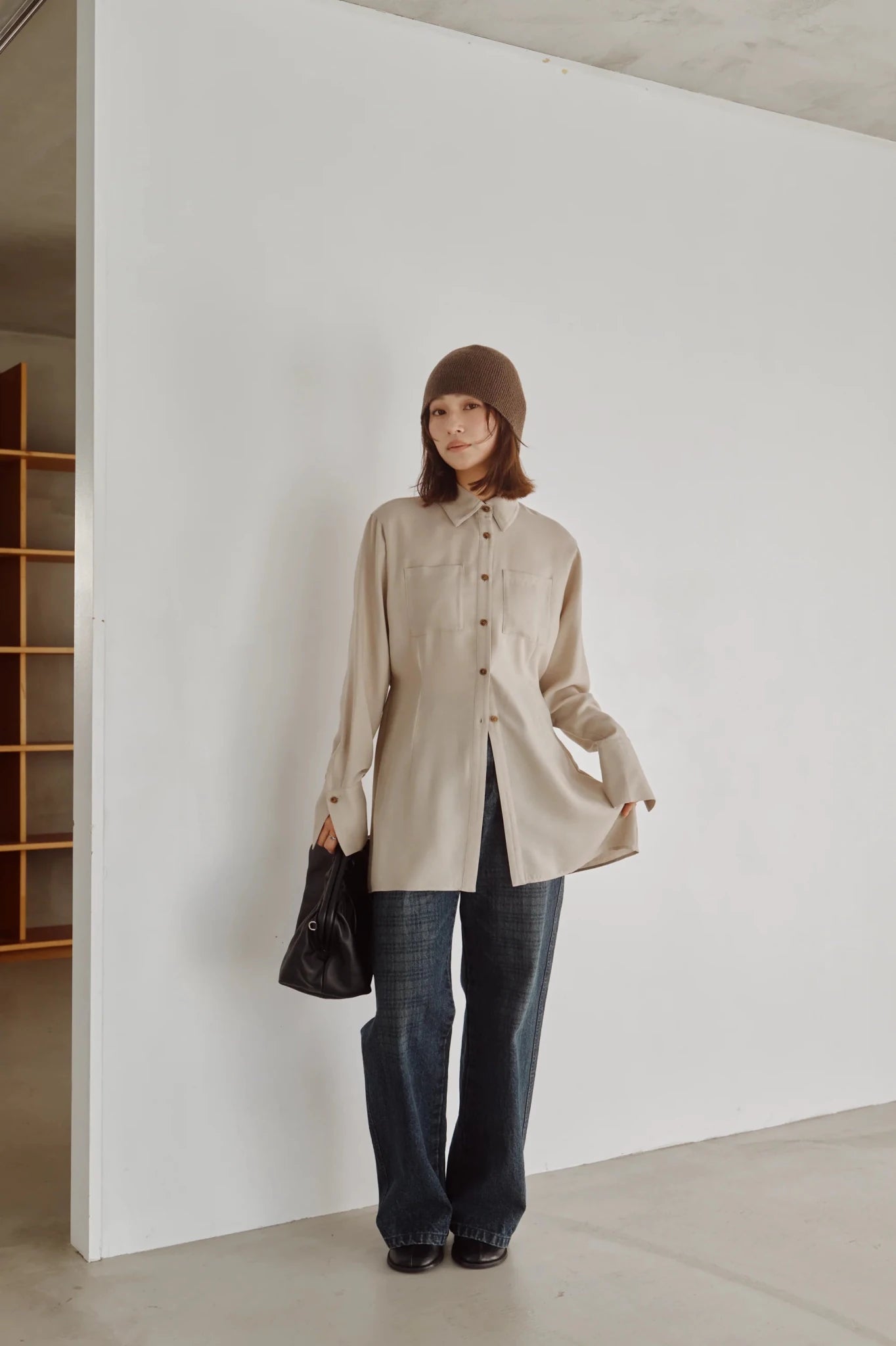 【Hella 2026 FALLWINTER COLLECTION】Viyella Waist Shape Shirt - Champdelarose