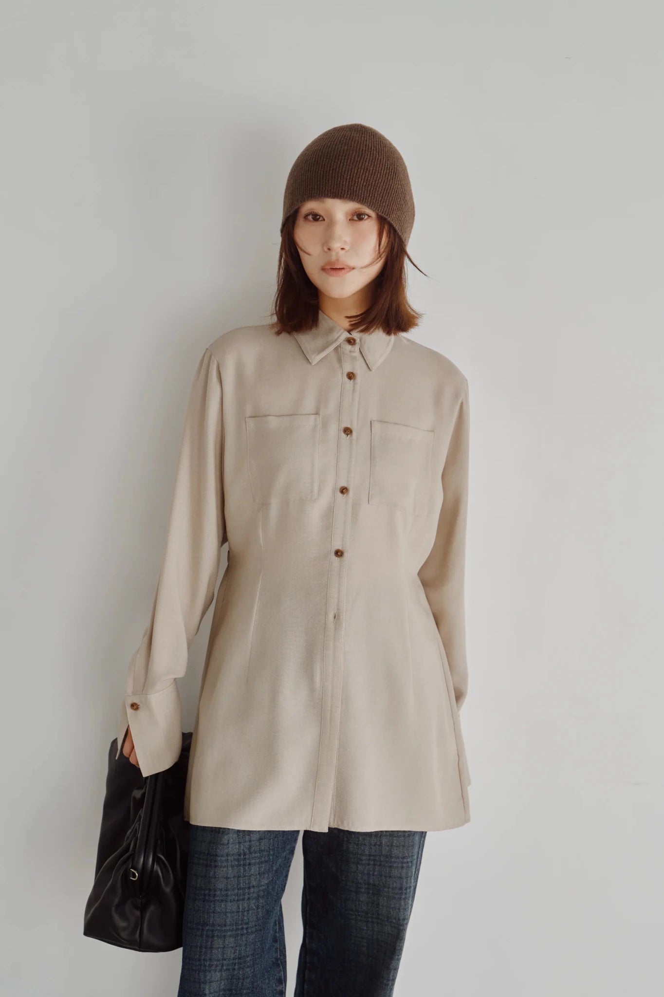 【Hella 2026 FALLWINTER COLLECTION】Viyella Waist Shape Shirt - Champdelarose