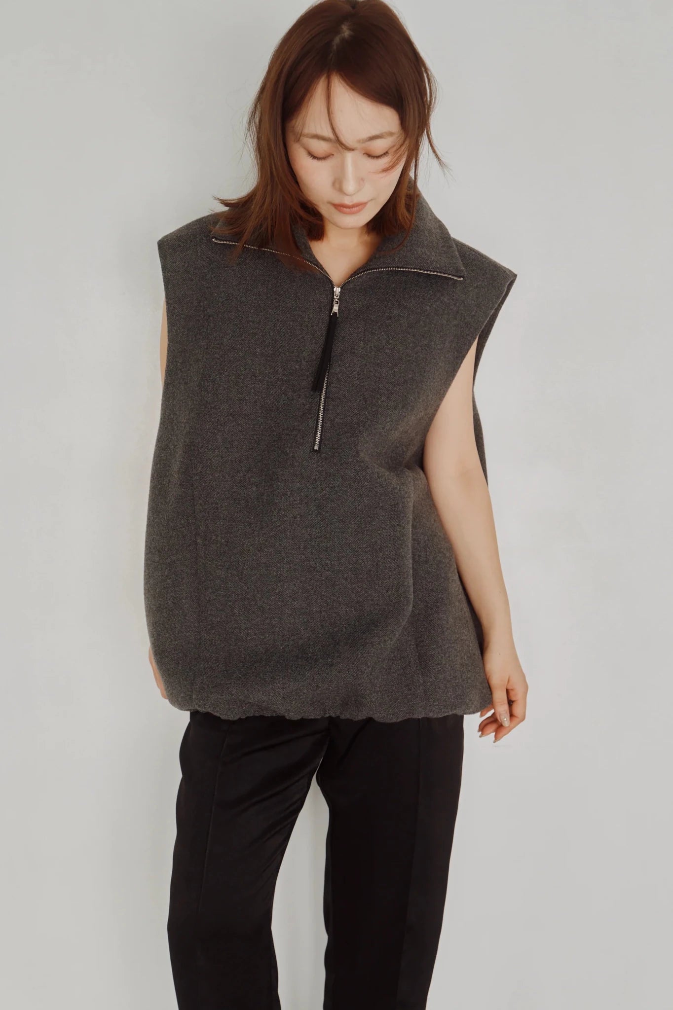 【Hella 2026 FALLWINTER COLLECTION】Wool High Neck Vest - Champdelarose