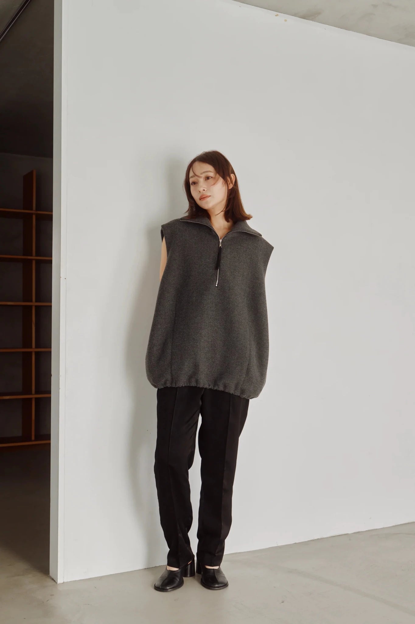 【Hella 2026 FALLWINTER COLLECTION】Wool High Neck Vest - Champdelarose